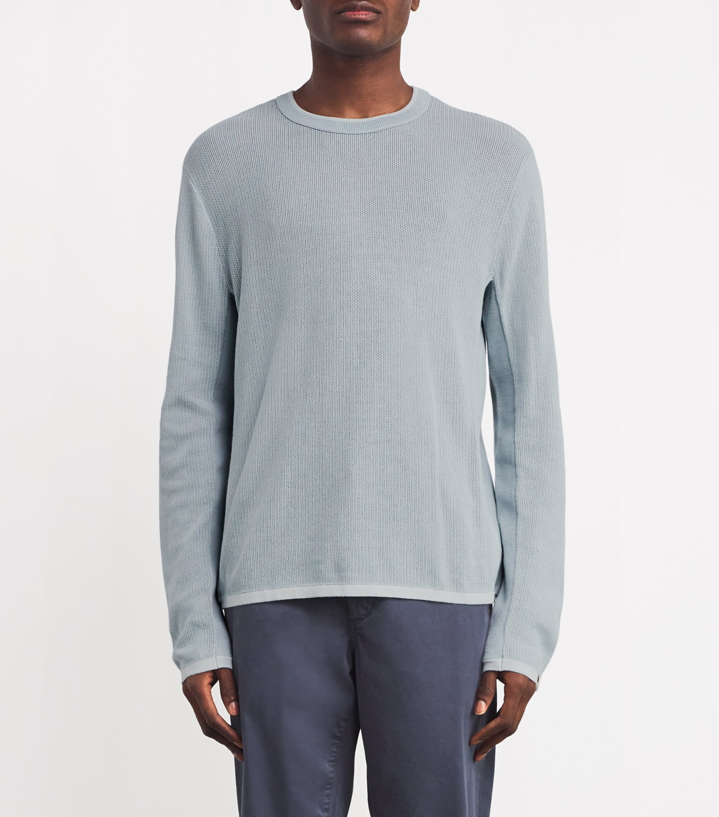 Cotton-Blend Sweatshirt LTBLUE Image 3