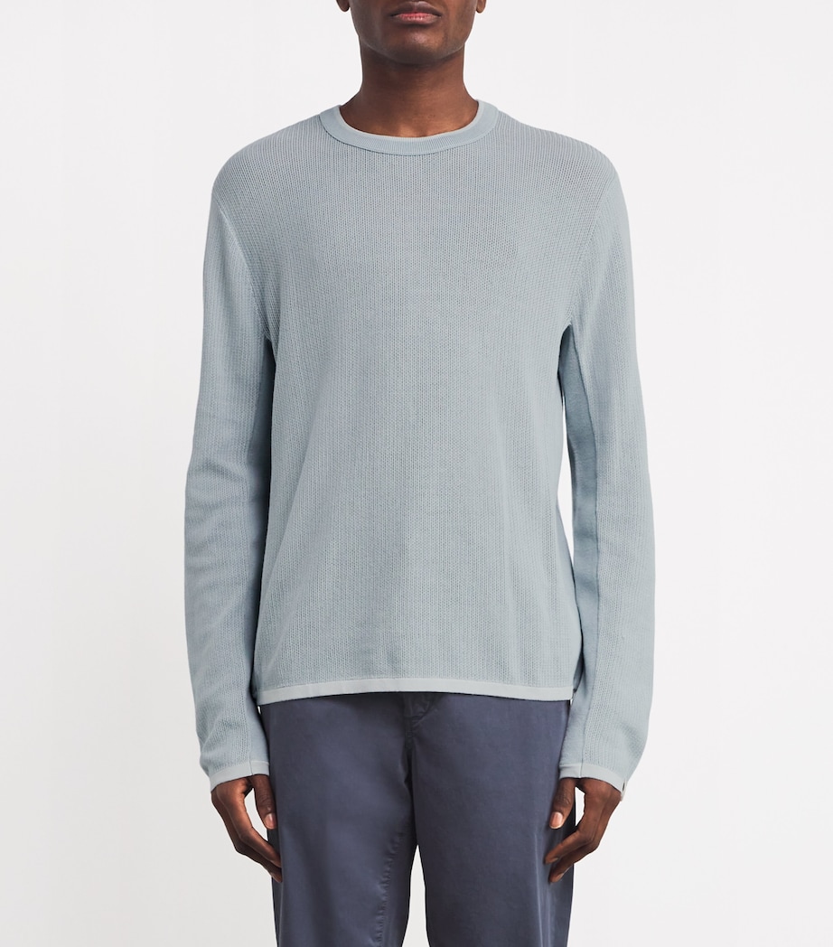 Cotton-Blend Sweatshirt LTBLUE Image 3