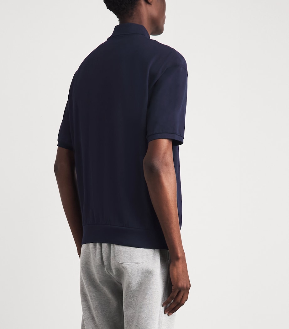 Polo Ralph Lauren Mens Cotton Featherweight Mesh Polo Shirt Aviator Navy Image 5