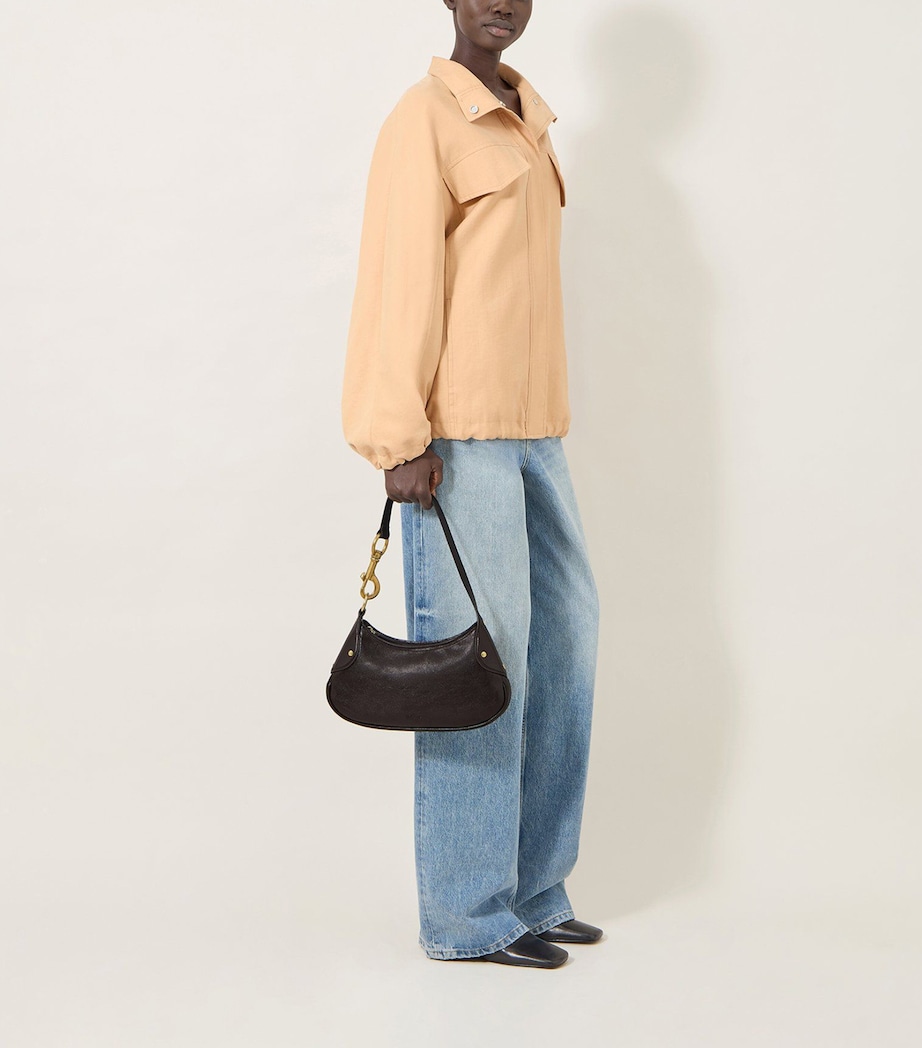 Mulberry Small Leather Hackney Shoulder Bag Ebony Image 6
