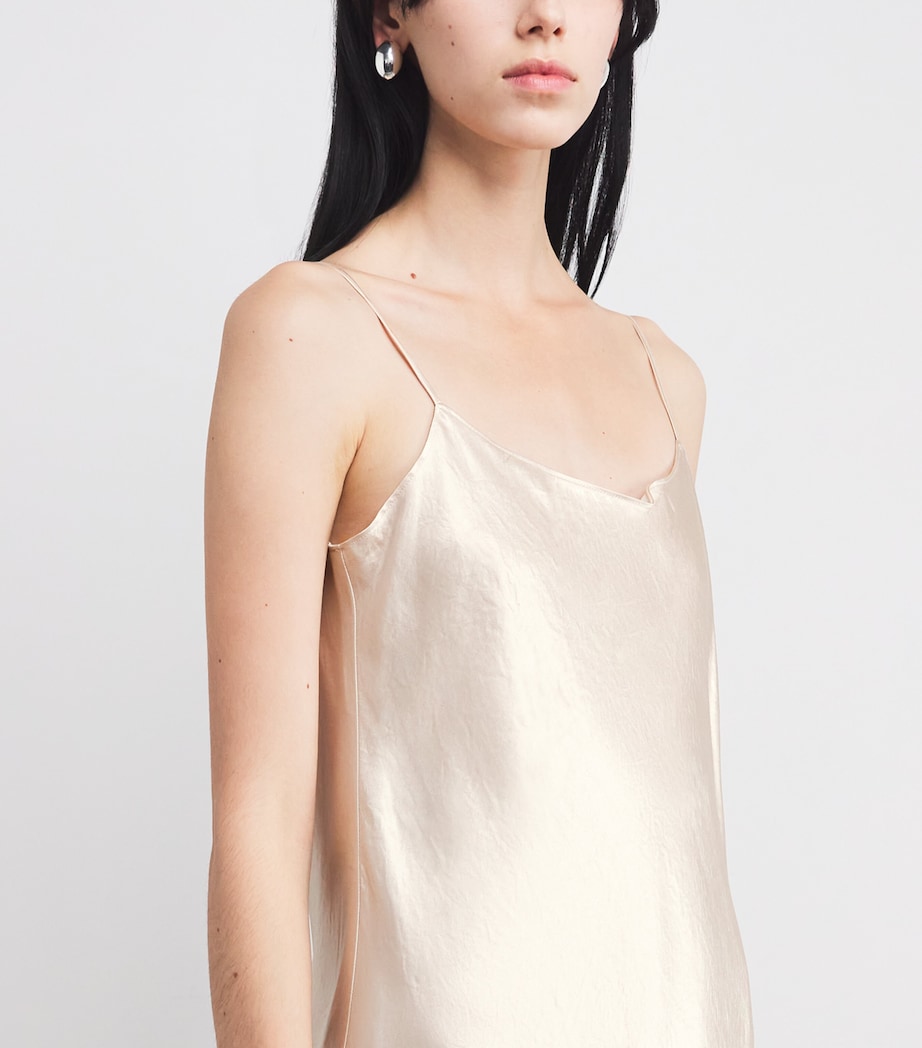 Sleeveless Slip Midi Dress 281CMG CHAMPAGNE Image 6