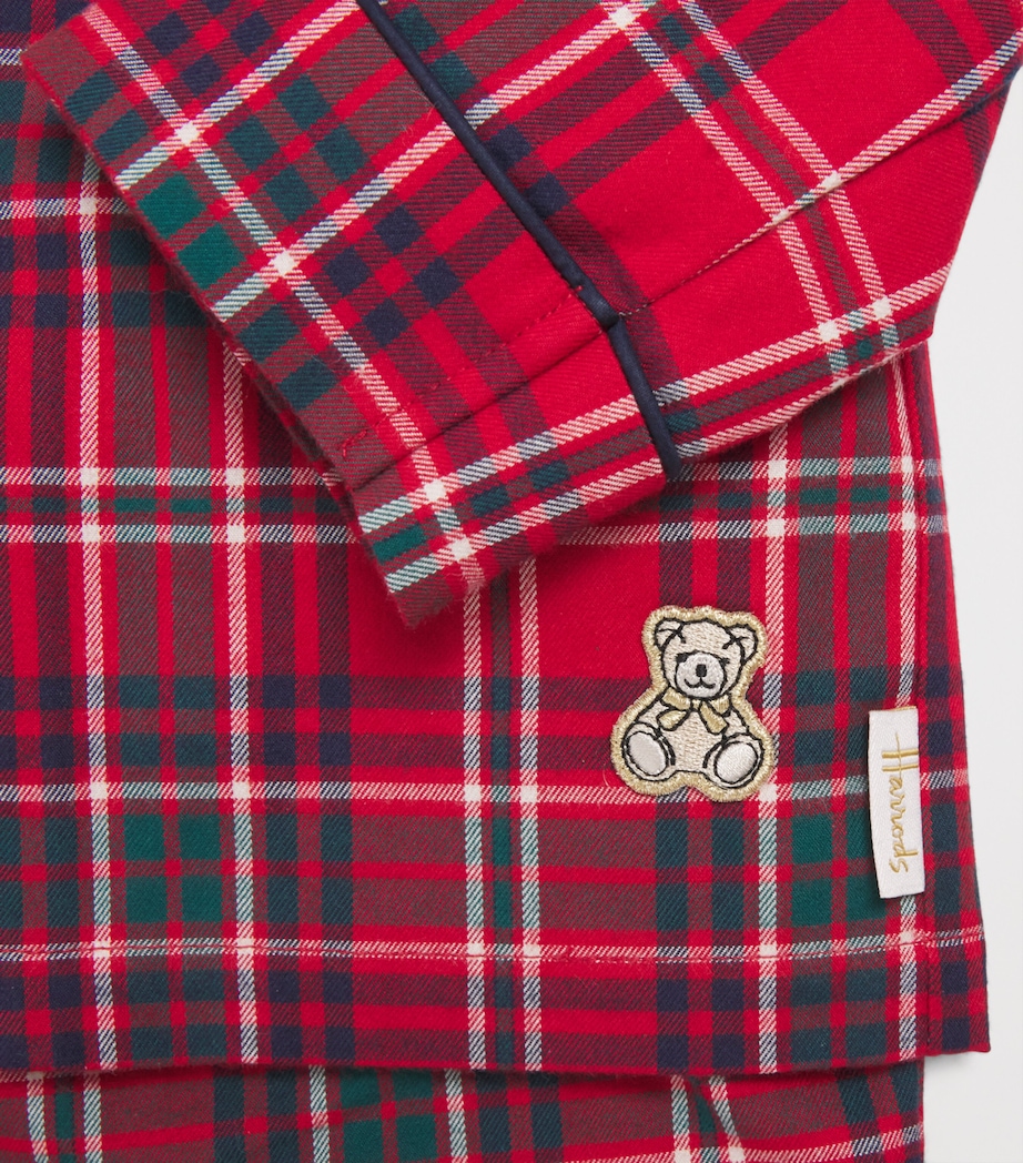 Harrods Tartan Pyjama Set (2-12 Years) Red Image 4