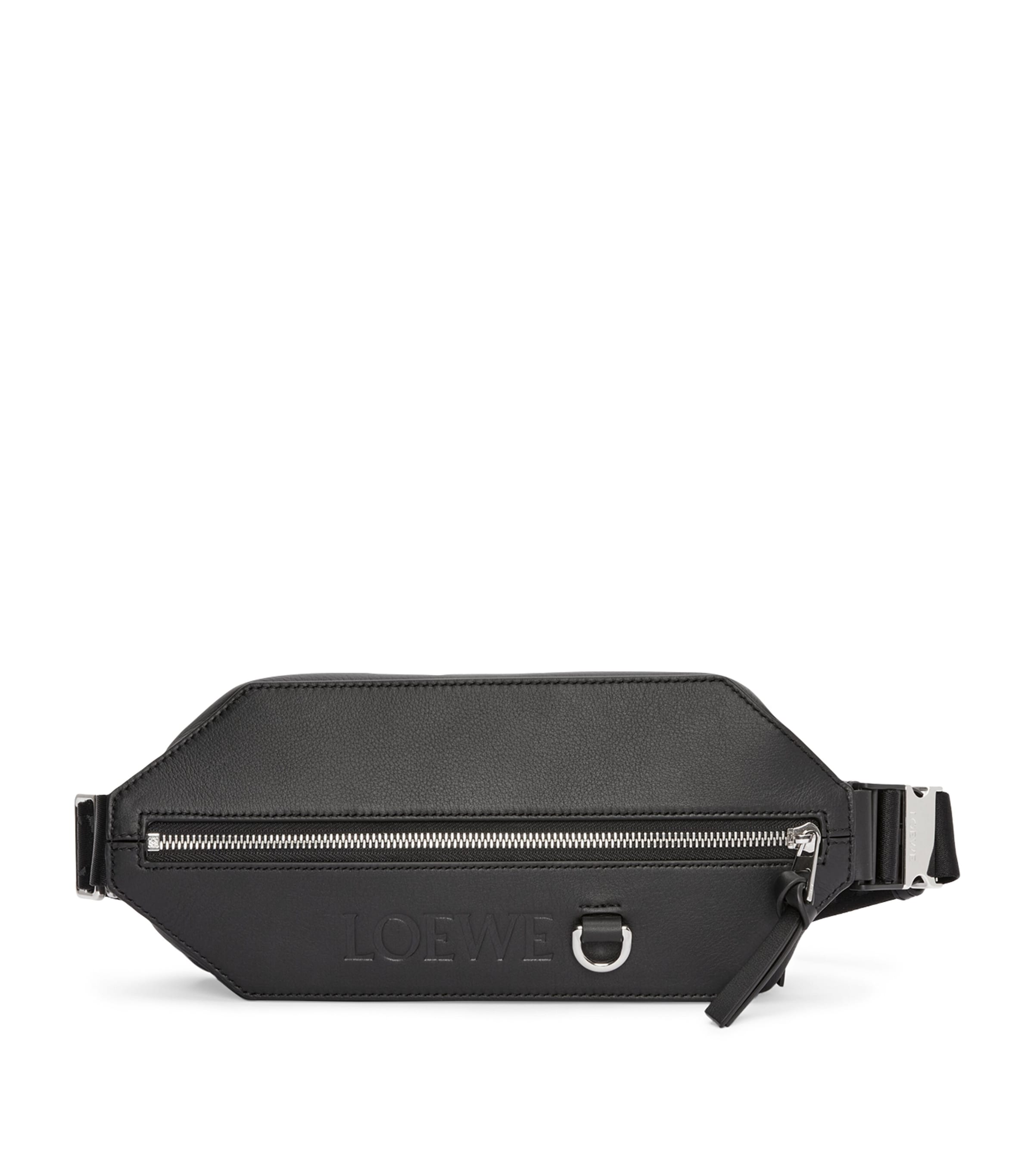 Leather Convertible Belt Bag BLACK Image 1
