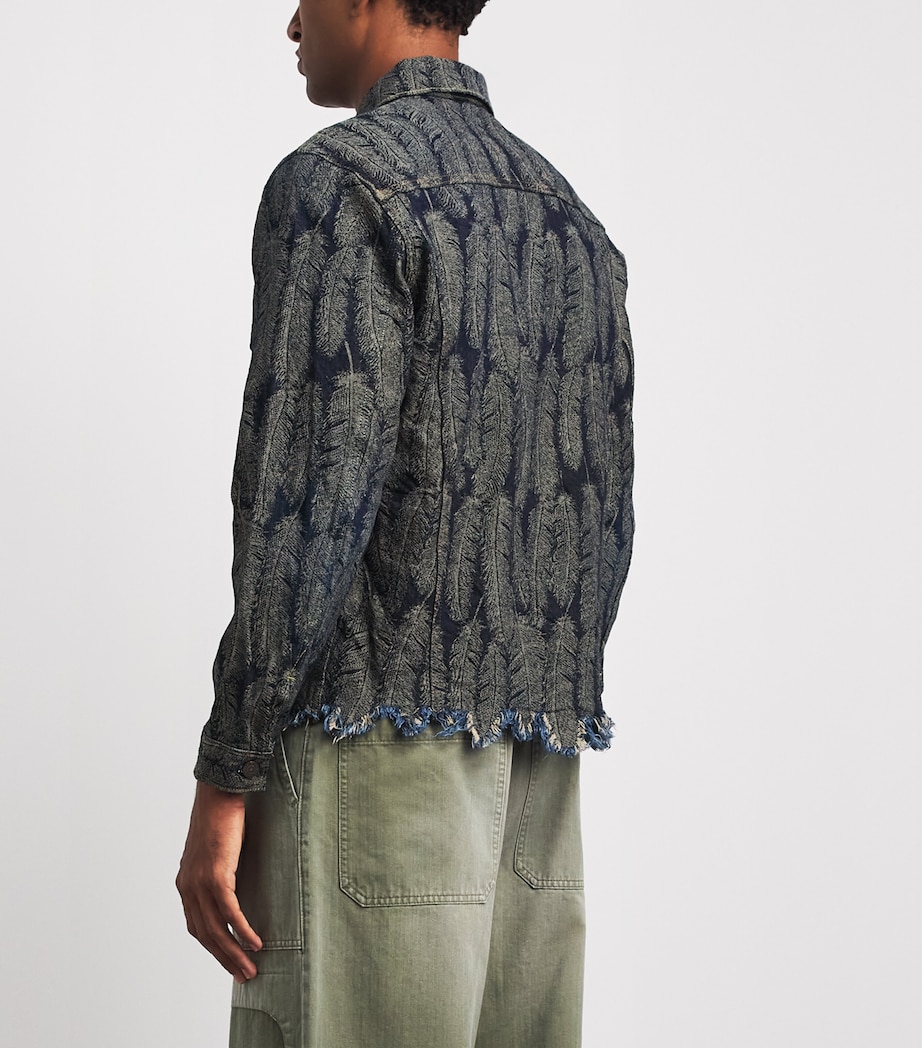 Kapital Mens Magpie Denim Jacket Dark Image 5