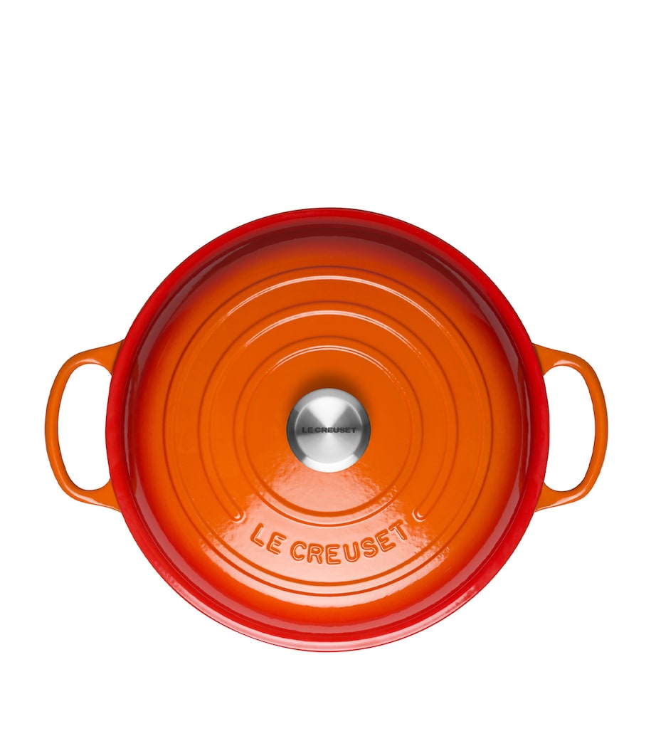 Cast Iron Round Casserole Dish (26cm) VOLCANIC Image 2