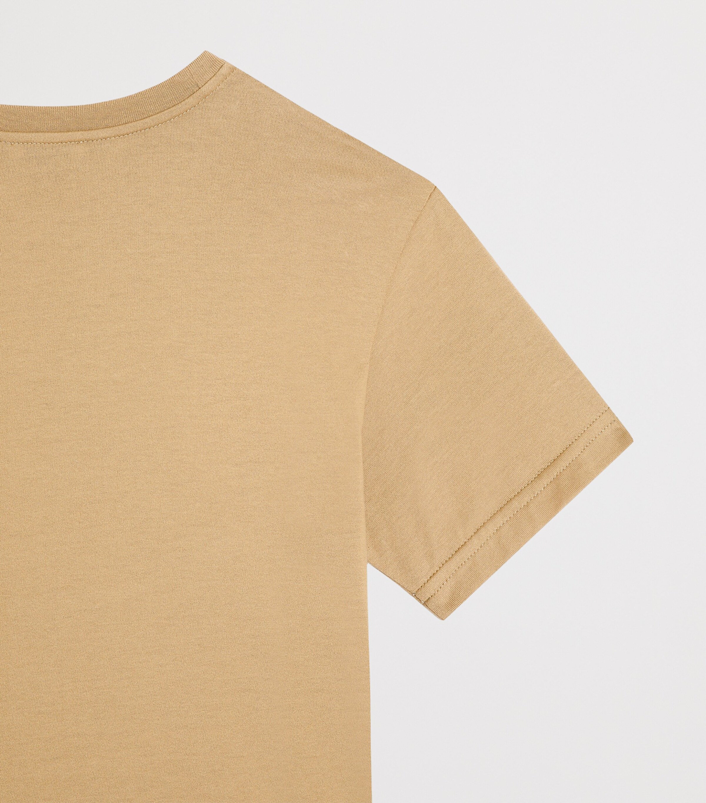 Dolce&Gabbana Kids Cotton Logo T-Shirt (8-12+ Years) Dark Sand Image 3