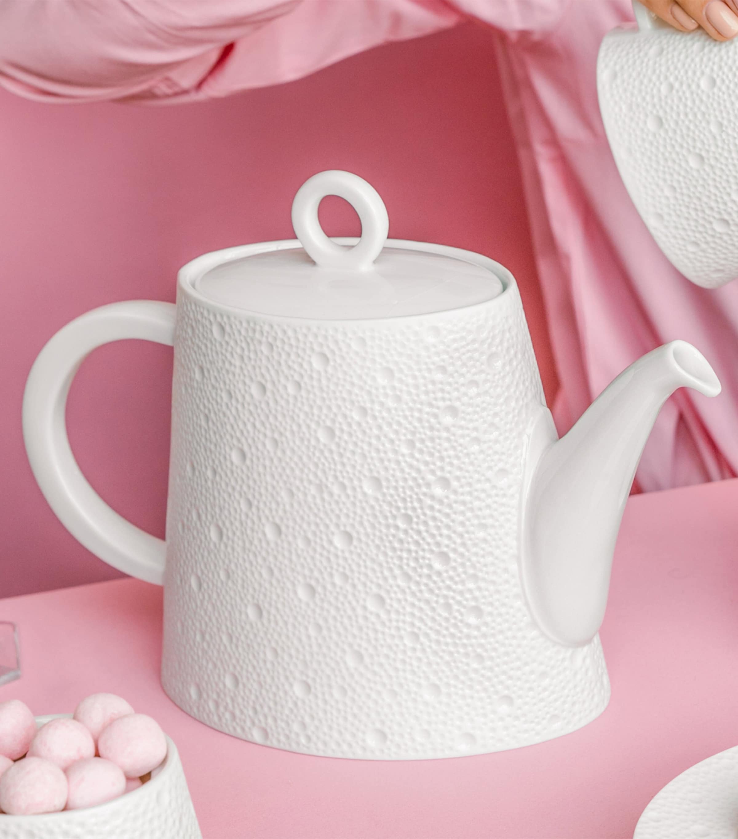 Bernardaud Ecume Teapot Rose Image 2
