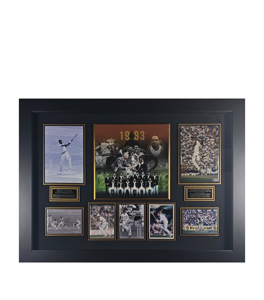 Leipzig Galleries India 1983 Cricket World Cup Champions Squad Signed Display Image 1