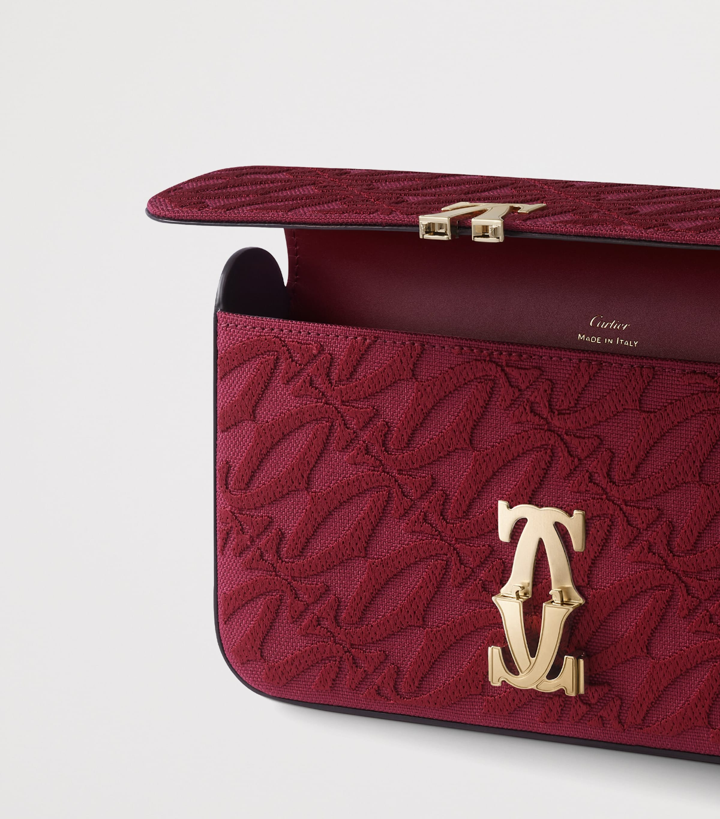 Leather Mini C de Cartier Shoulder Bag PETROL Image 4