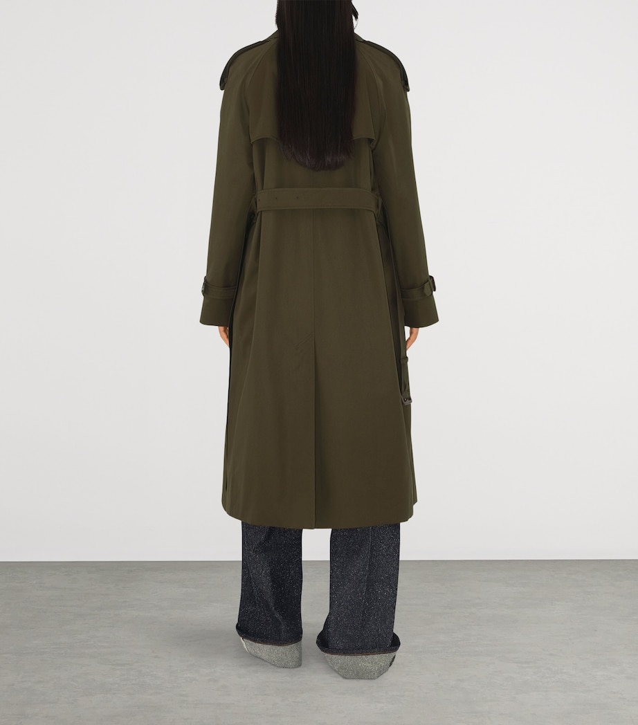 Long Castleford Trench Coat JUNIPER Image 4