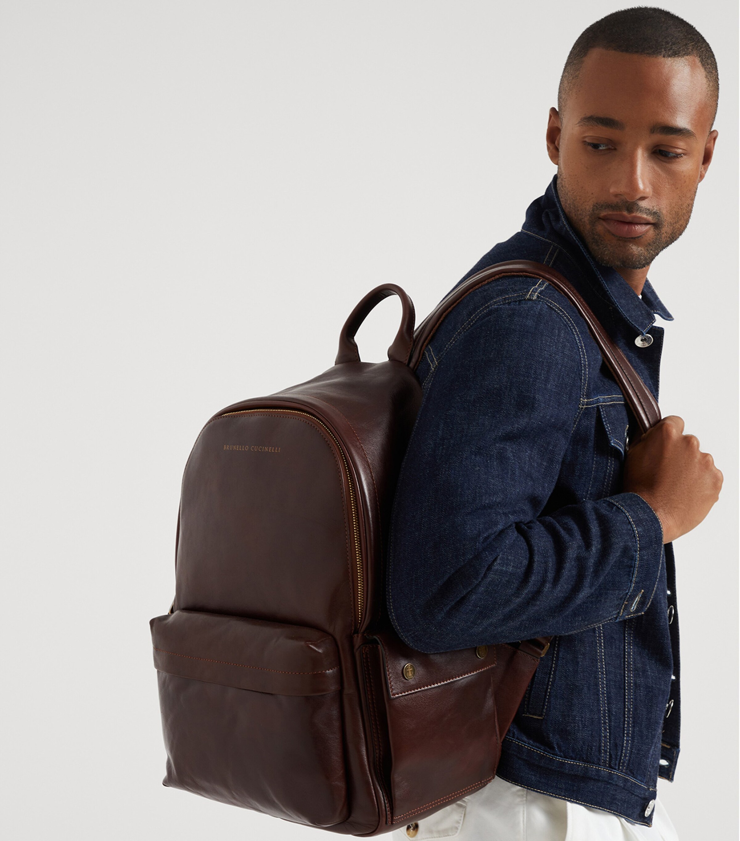 Calfskin Travel Backpack C8457 Image 2