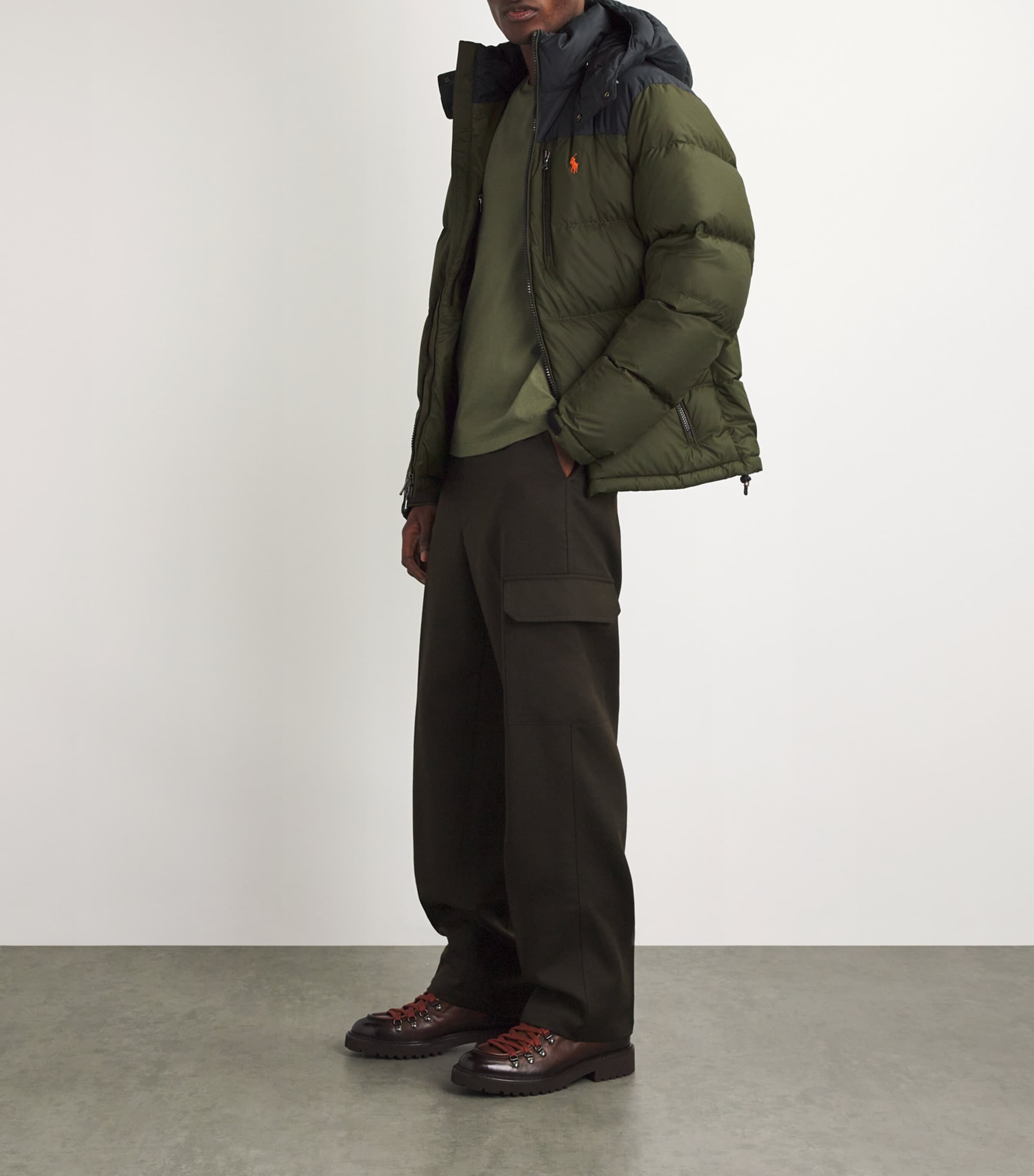 Down Gorham Jacket GREEN/BLAC Image 2