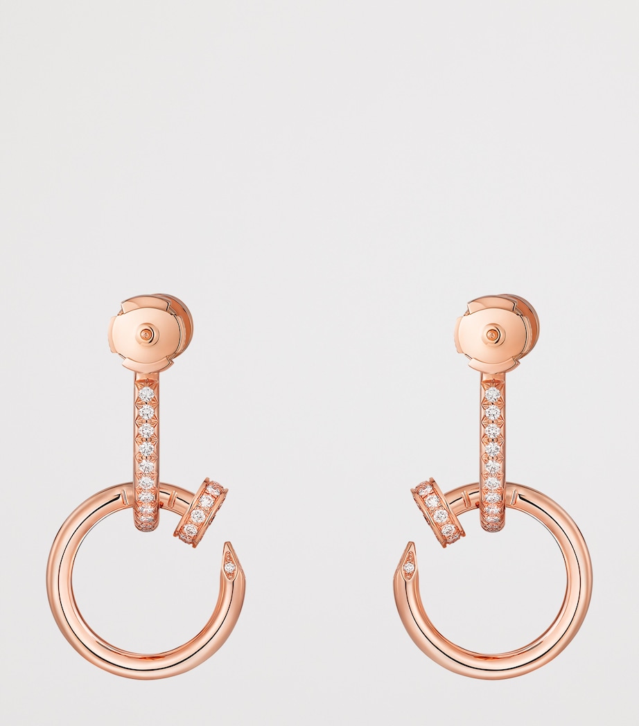 Rose Gold and Diamond Juste un Clou Earrings ROSE GOLD Image 3