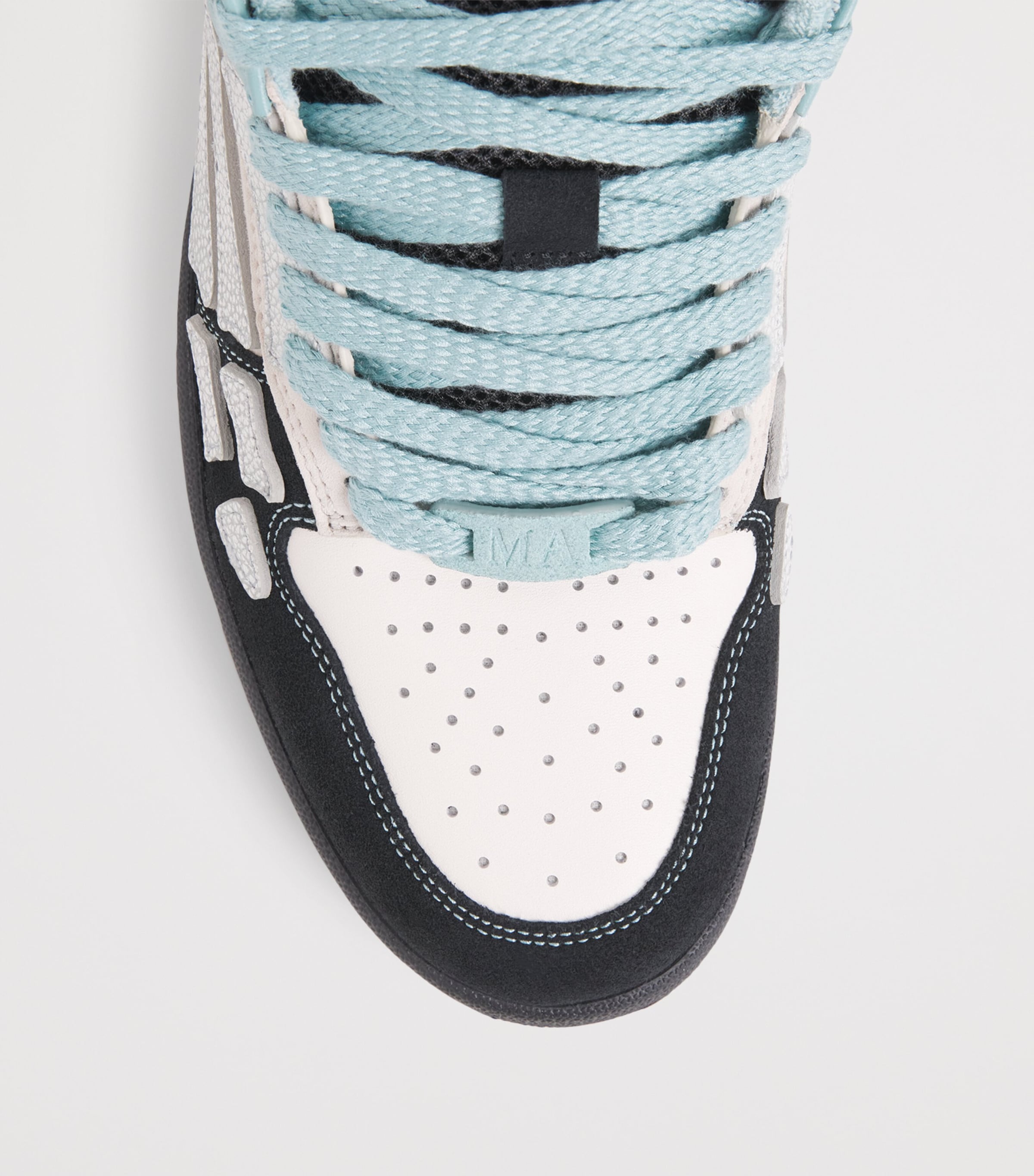 AMIRI Suede Skel Top Low Sneakers Black Image 6