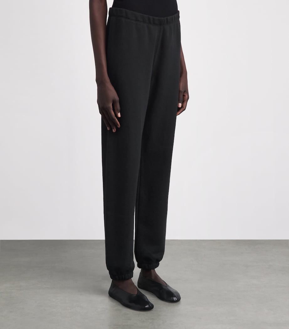 ÉTERNE Womens French Terry Sweatpants Black Image 4