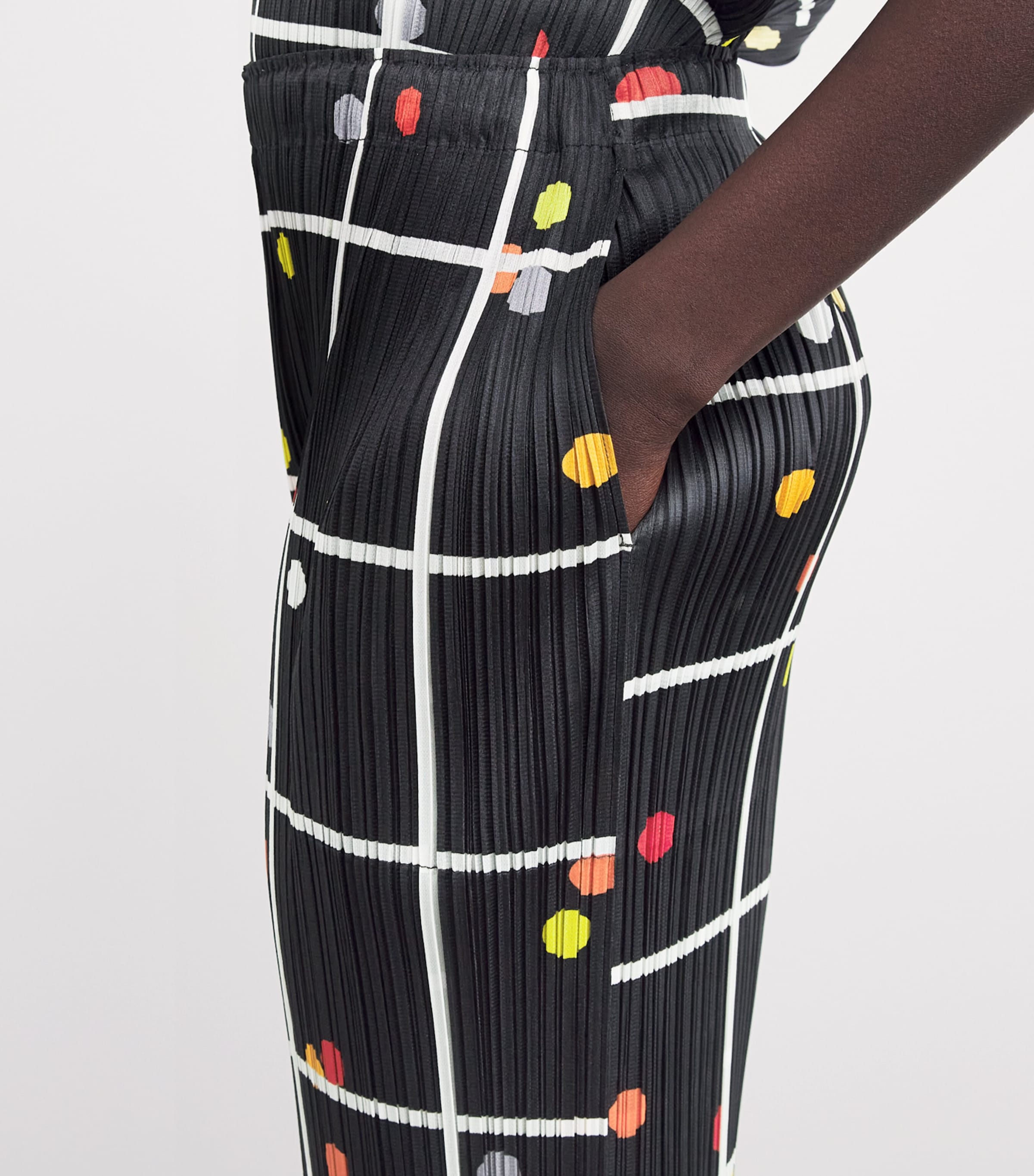 スカート PLEATS PLEASE ISSEY MIYAKE CROSSING DOTS CROSSING DOTS Skirt Black – ISSEY MIYAKE EU