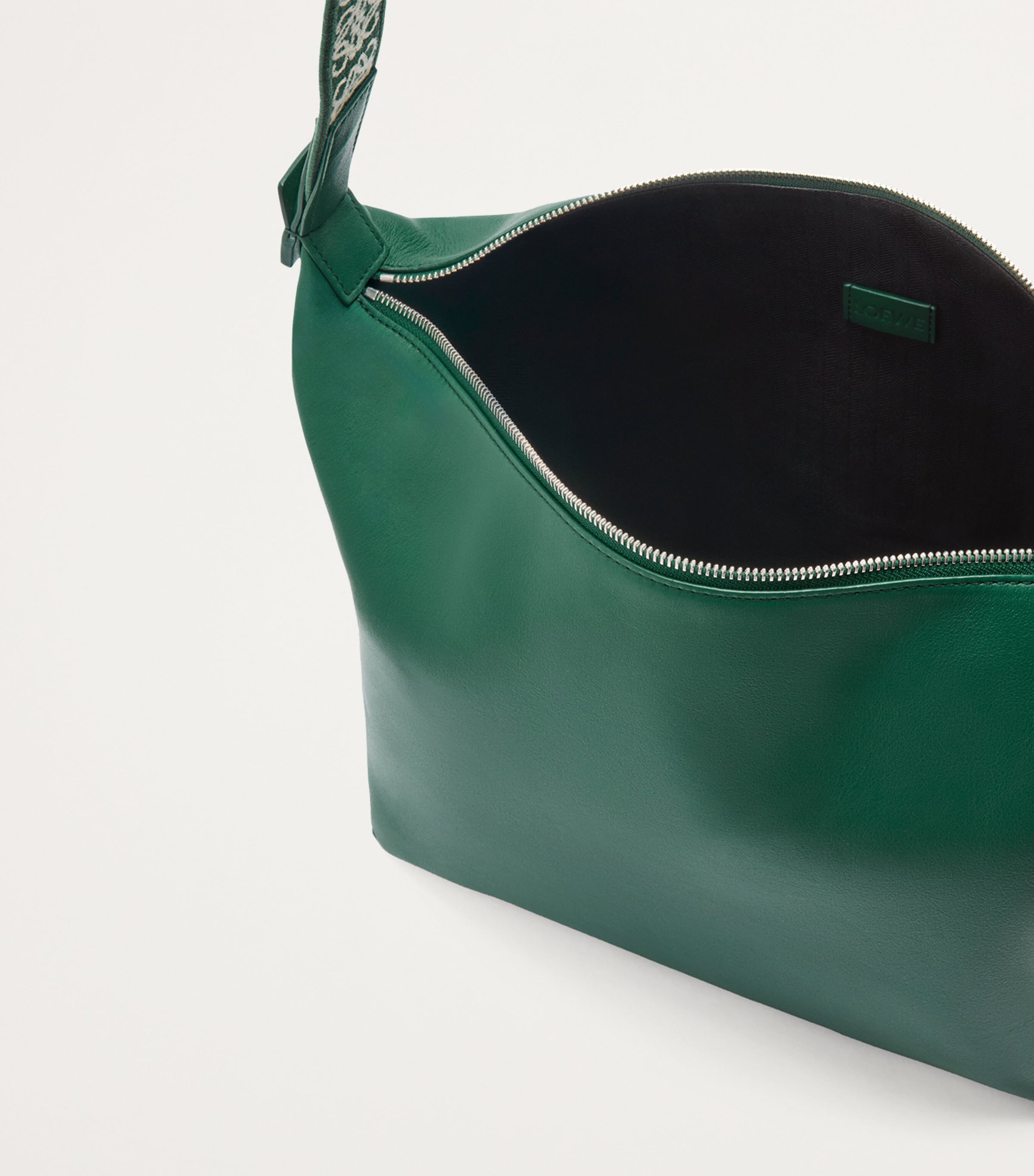 Leather Cubi Shoulder Bag EVERGREEN Image 4