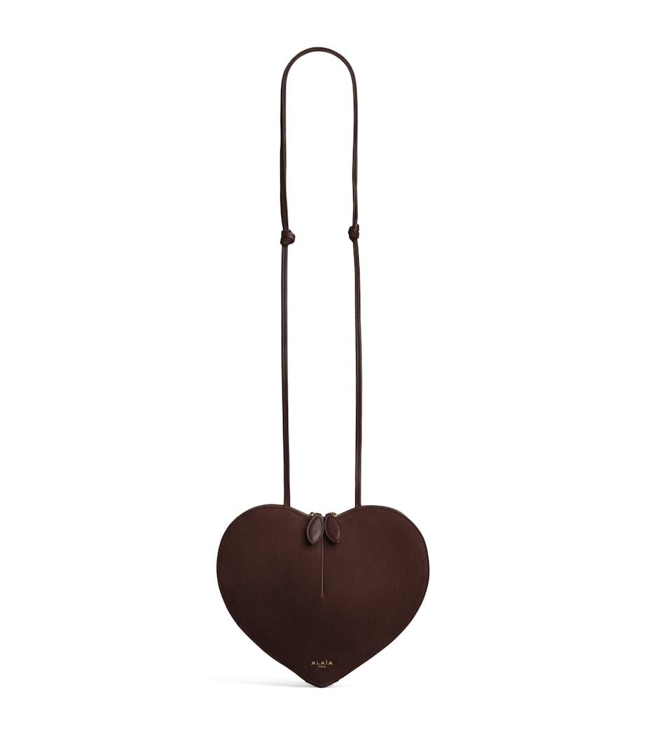 Suede Le Coeur Shoulder Bag NOIR Image 1