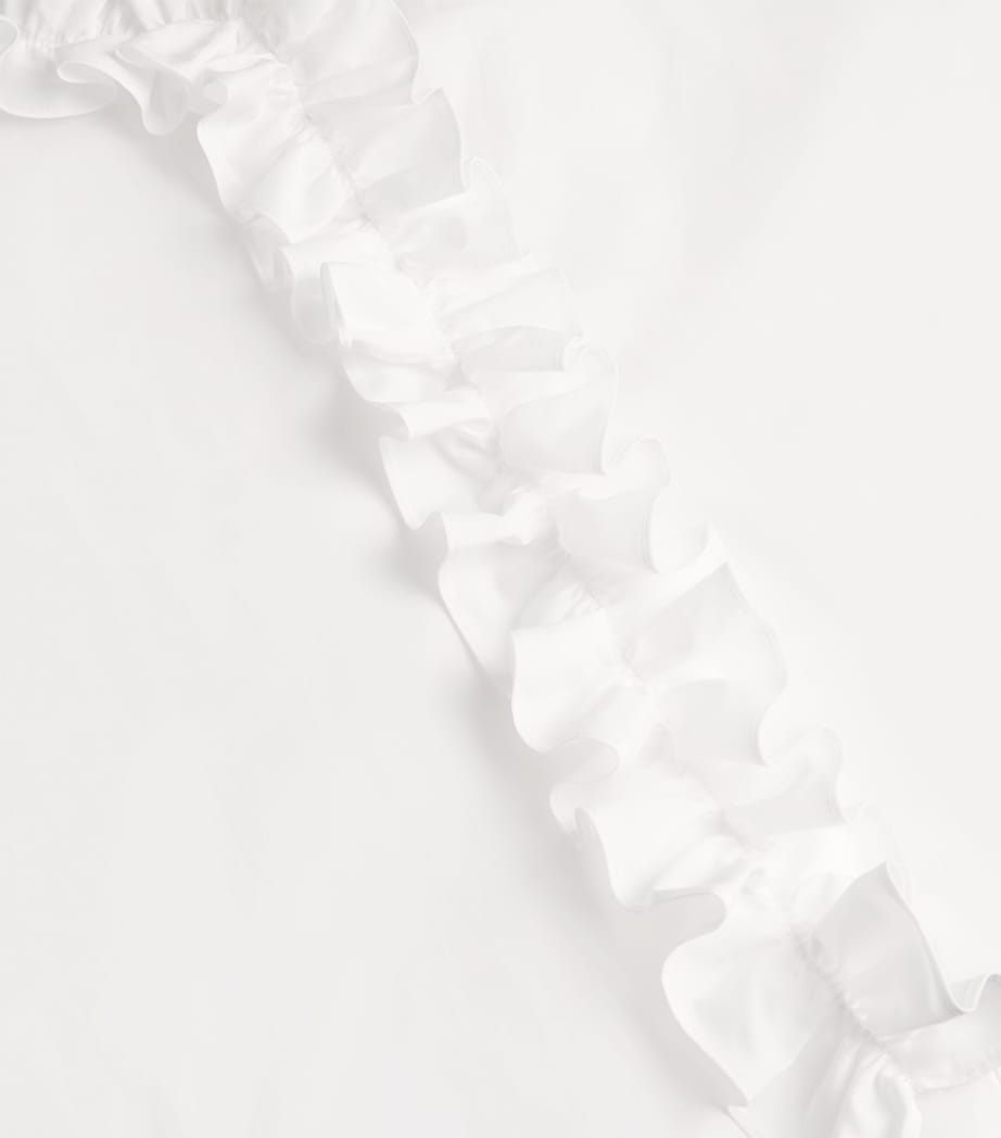 Cotton Ruffle-Detail Shirt OPTICAL WHITE Image 5