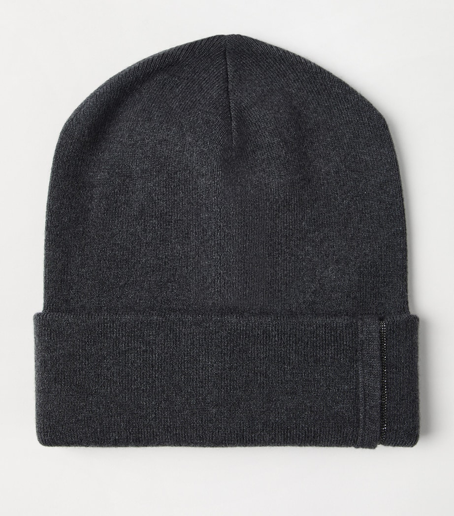 Cashmere Ribbed Beanie CG266 Image 2