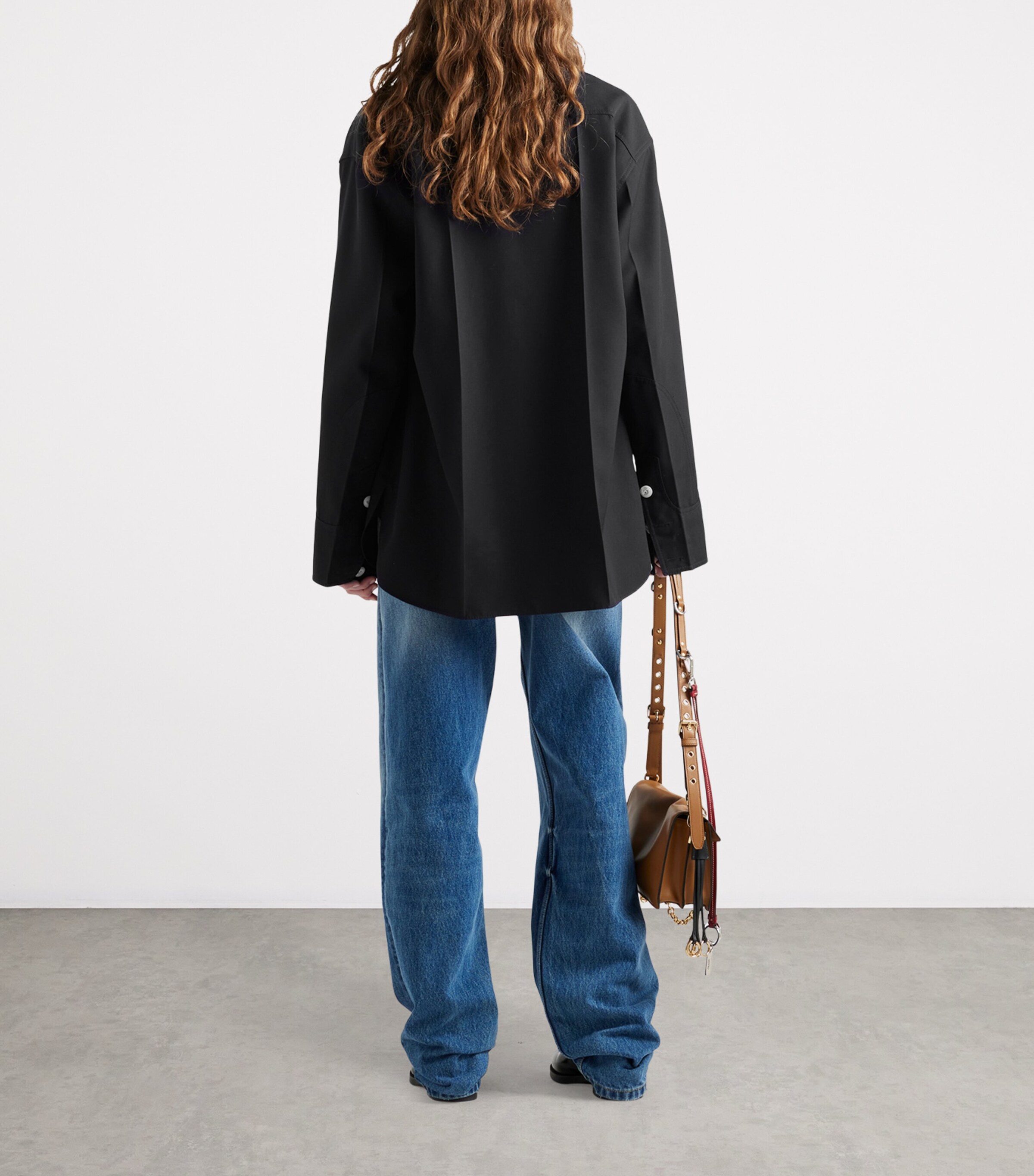 Prada Womens Wide-Leg Jeans Image 5