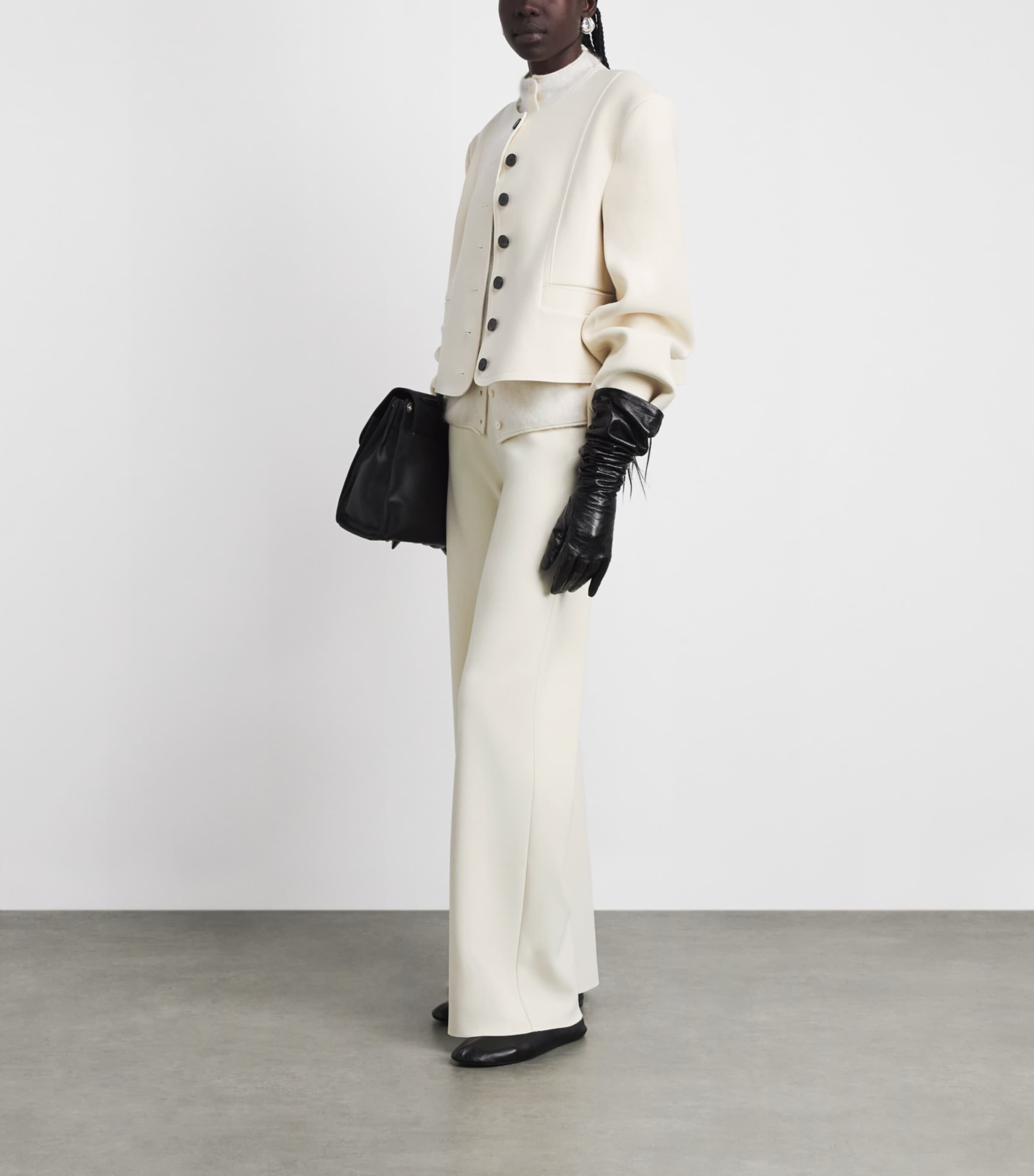 Birrot Womens Lay 4 Cropped Jacket Egg Shell Image 2