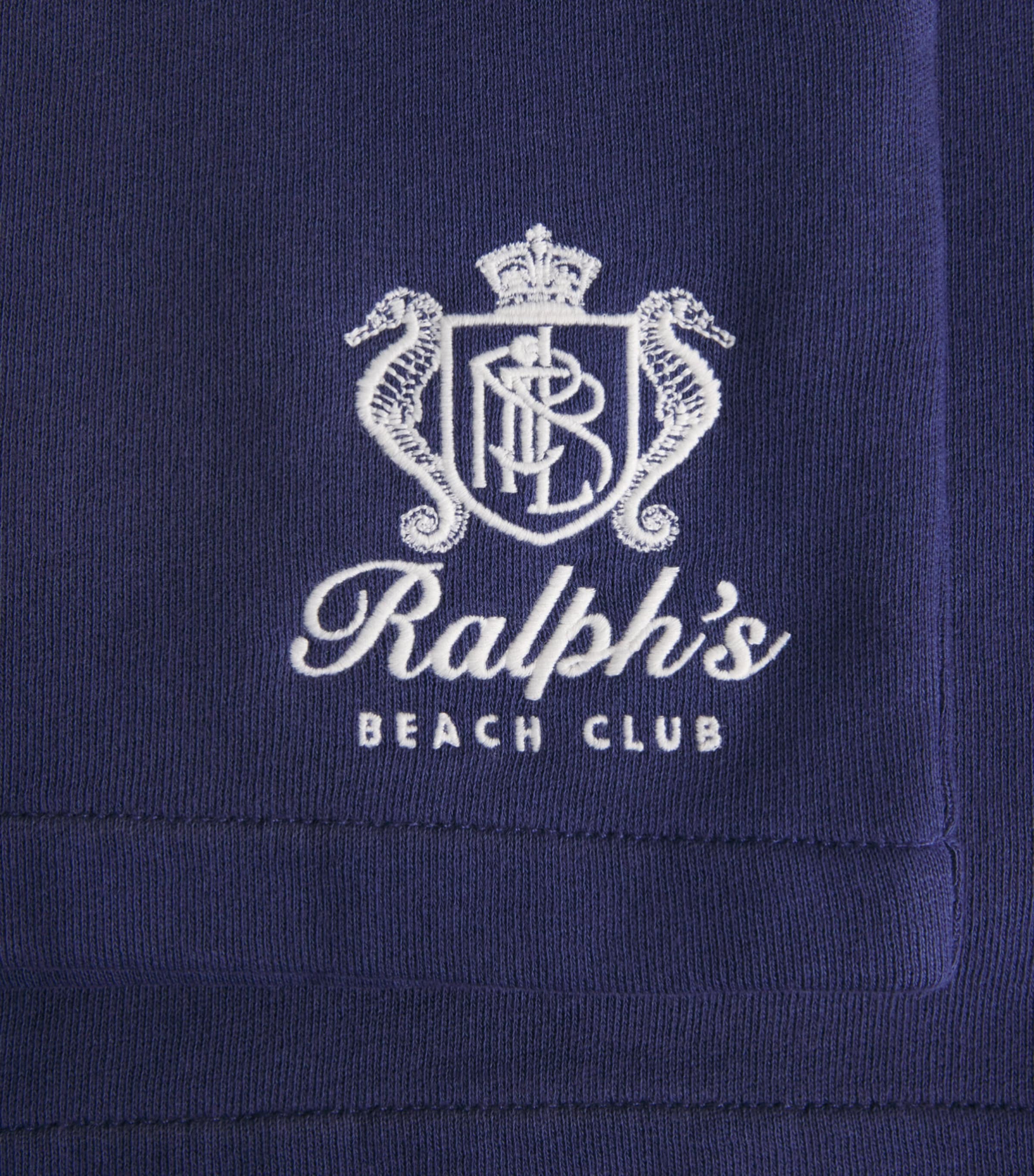 Polo Ralph Lauren Mens Cotton-Blend Beach Club Shorts Dark Cobalt Image 6