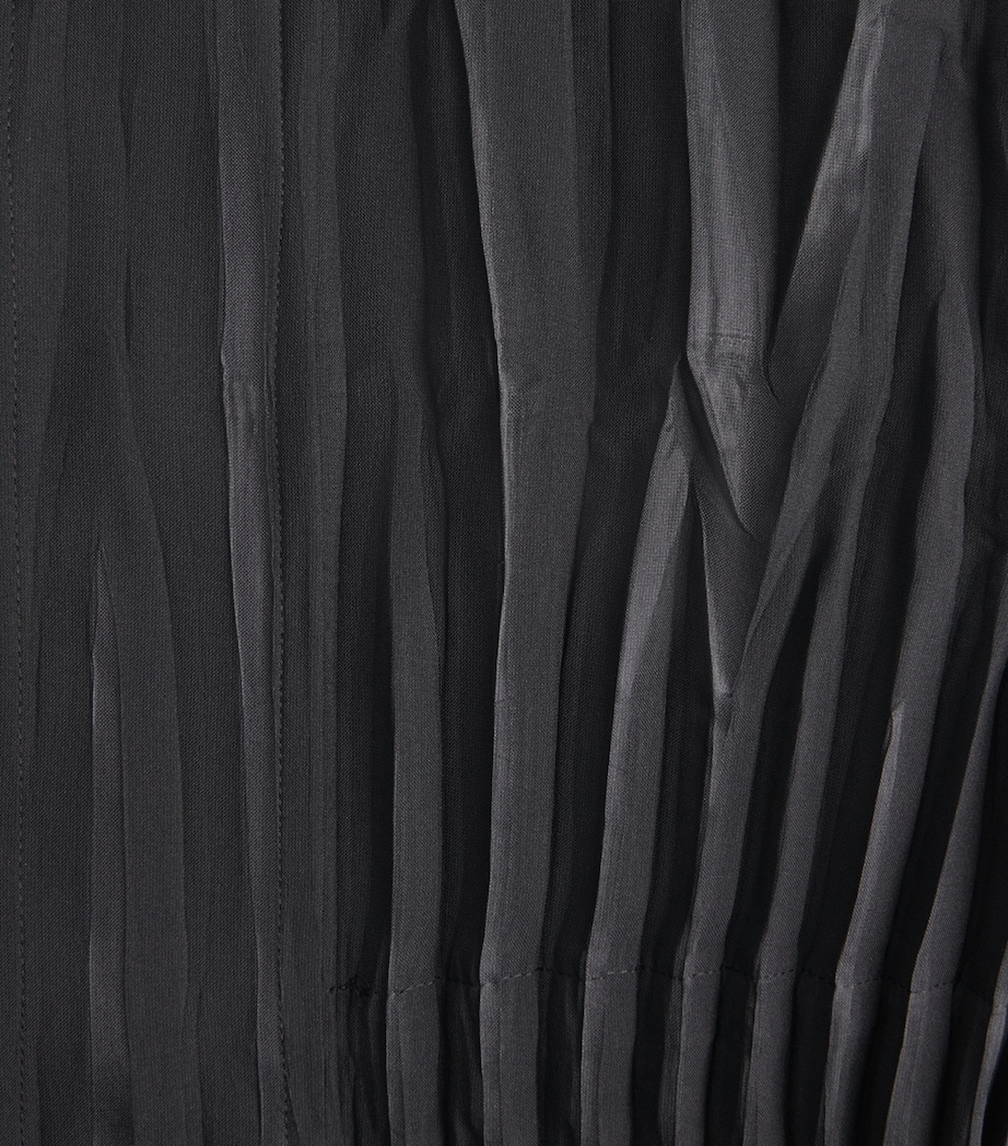 IM MEN Mens Pleated Waft Jacket Black Image 6
