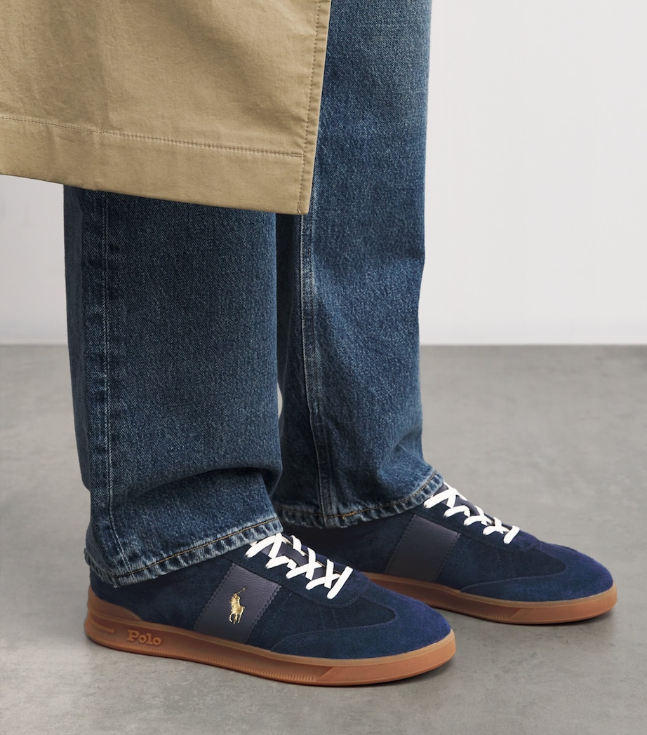 Suede Bedford Sneakers 002 HUNTER NAVY Image 2