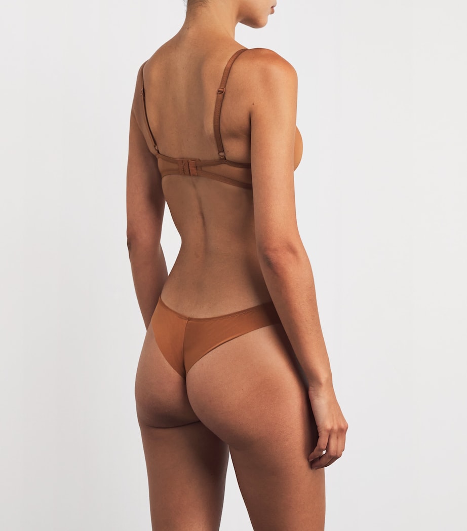 Sheer Emotion Moulded Plunge Bra HONEY Image 3