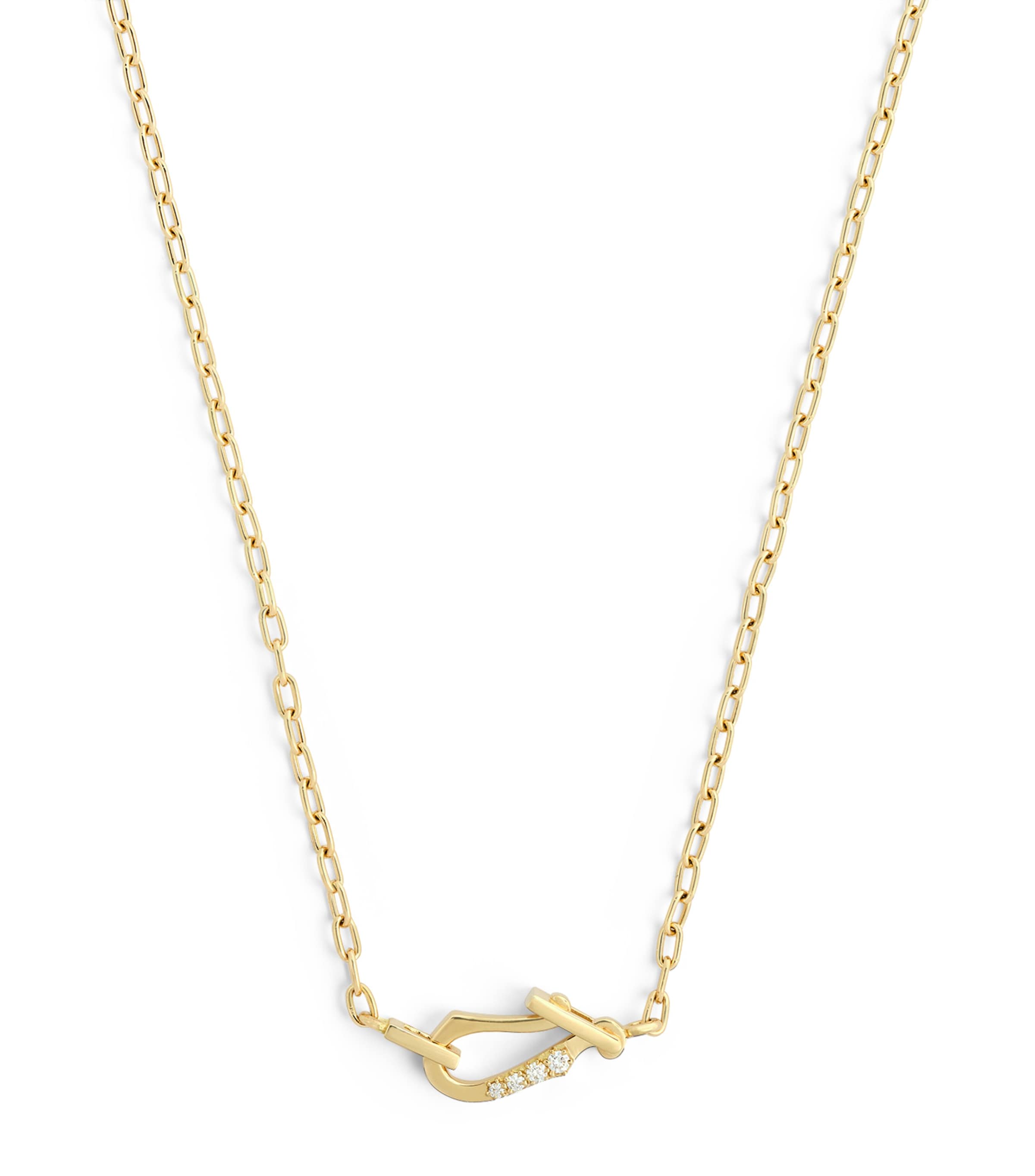 Jade Trau Yellow Gold And Diamond Lola Necklace In Gold