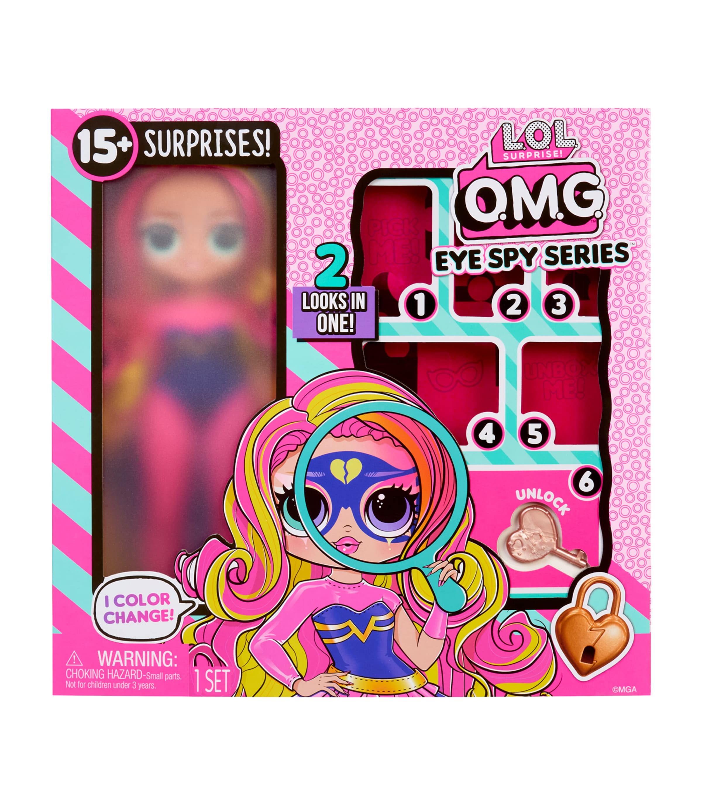 OMG Eye Spy Superhero Doll MULTI Image 2
