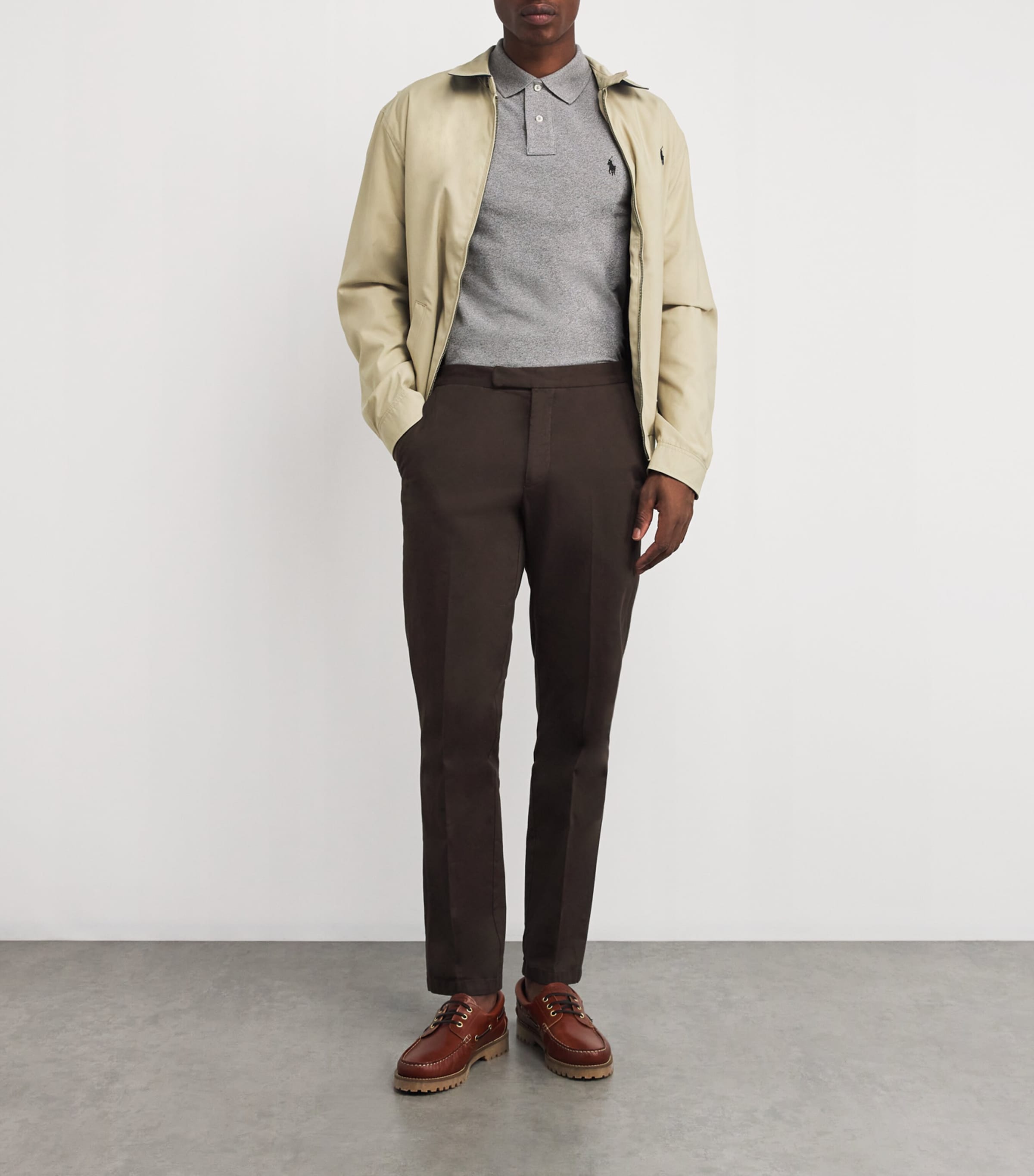 Logo Polo Shirt CANT HEATHER Image 2