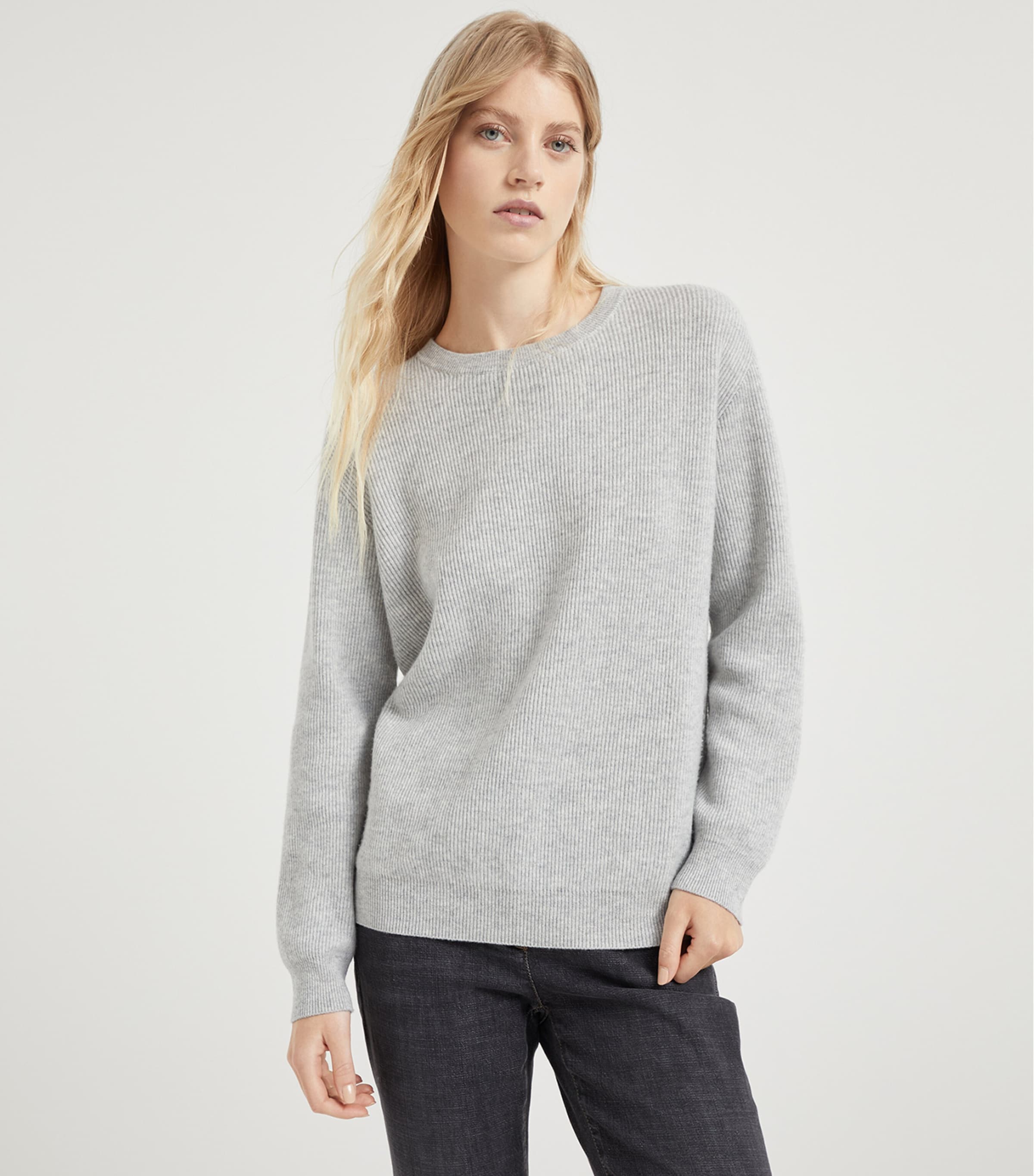 Cashmere Monili-Trim Sweater C072 Image 2