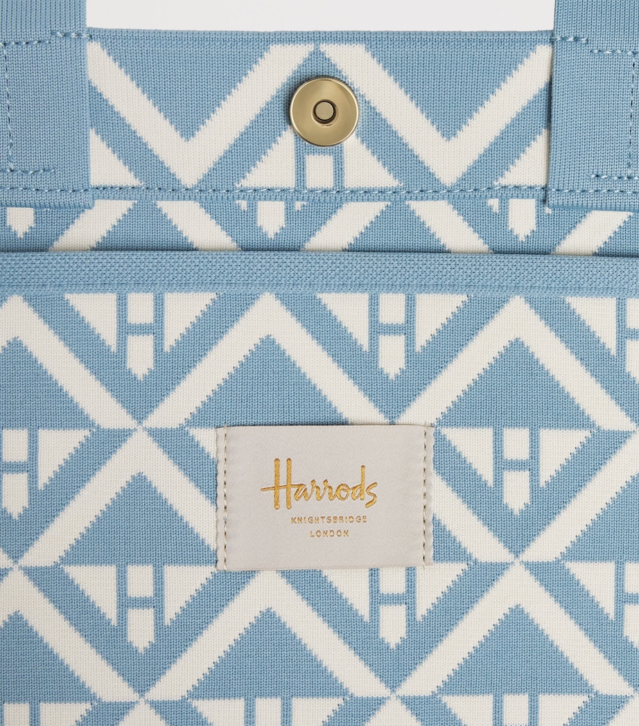Harrods Medium Geometric Tote Bag Multi Print Image 4