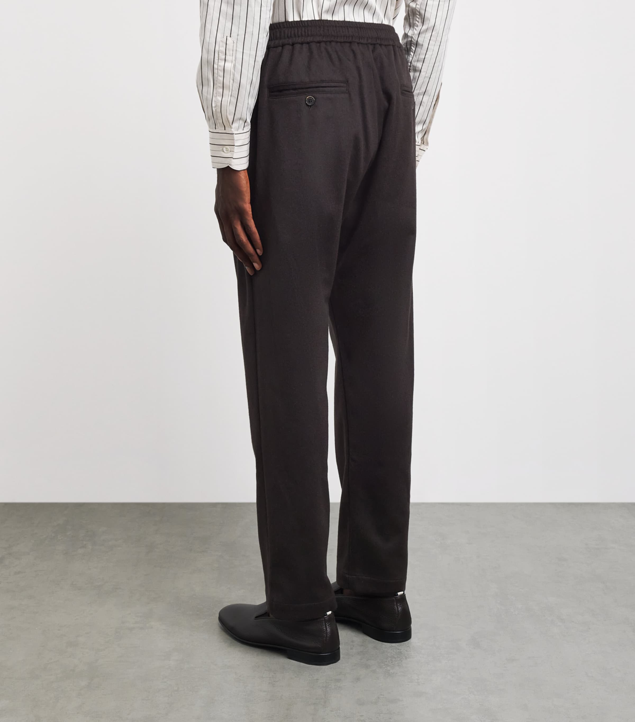 Barena Mens Cashmere Straight Trousers Bruno Image 5