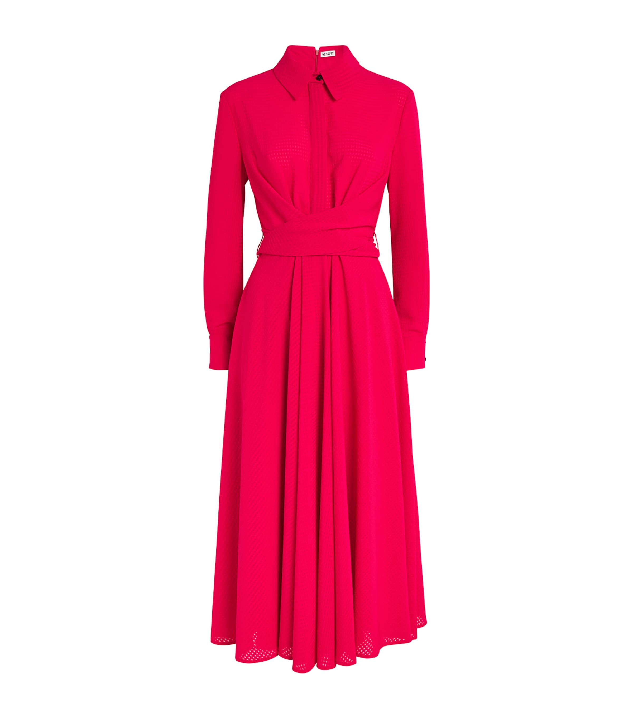 Shop E.stott Antonio Midi Dress In Pink