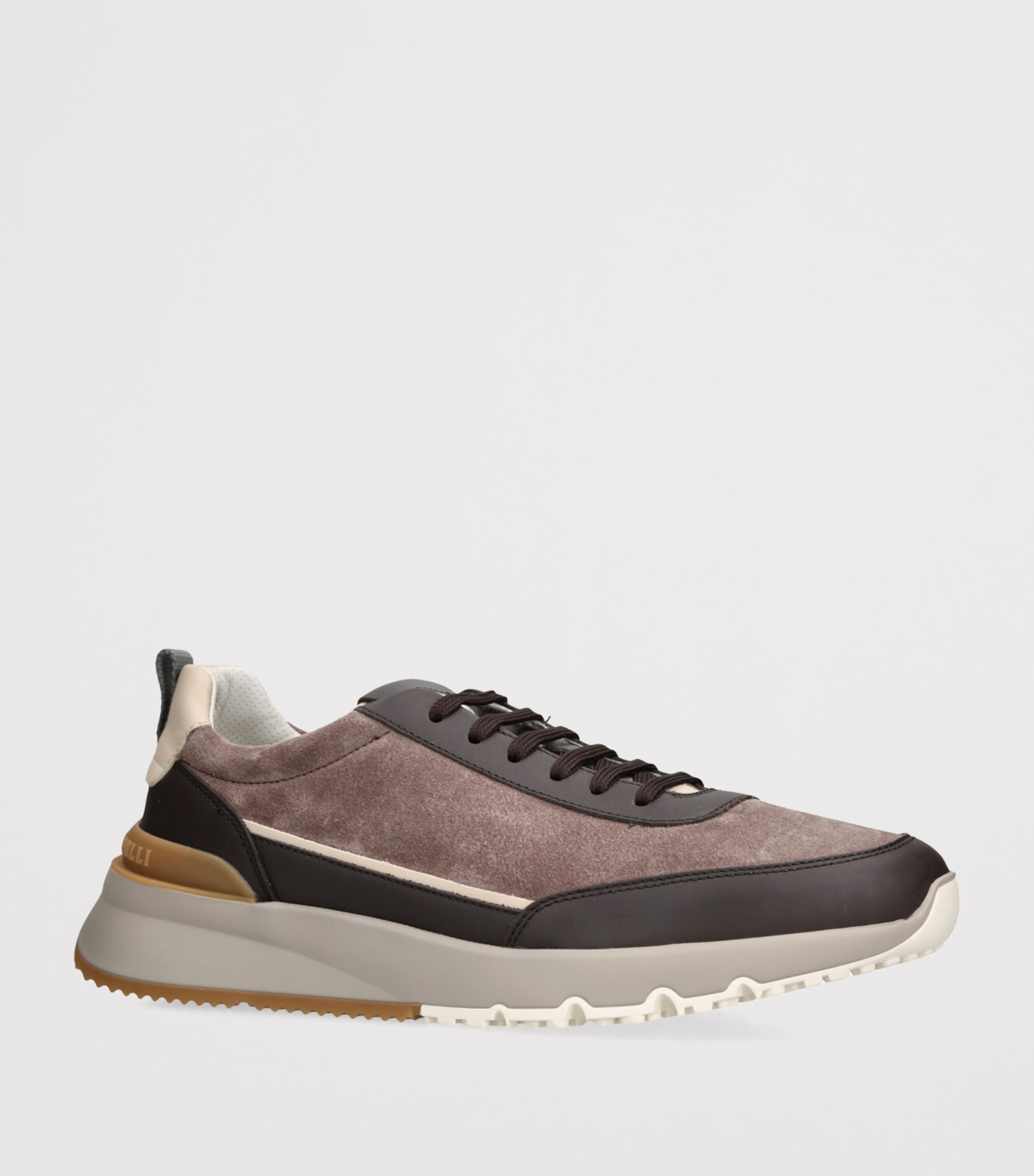 Leather-Suede Runner 2.0 Sneakers BROWN/OTH Image 3