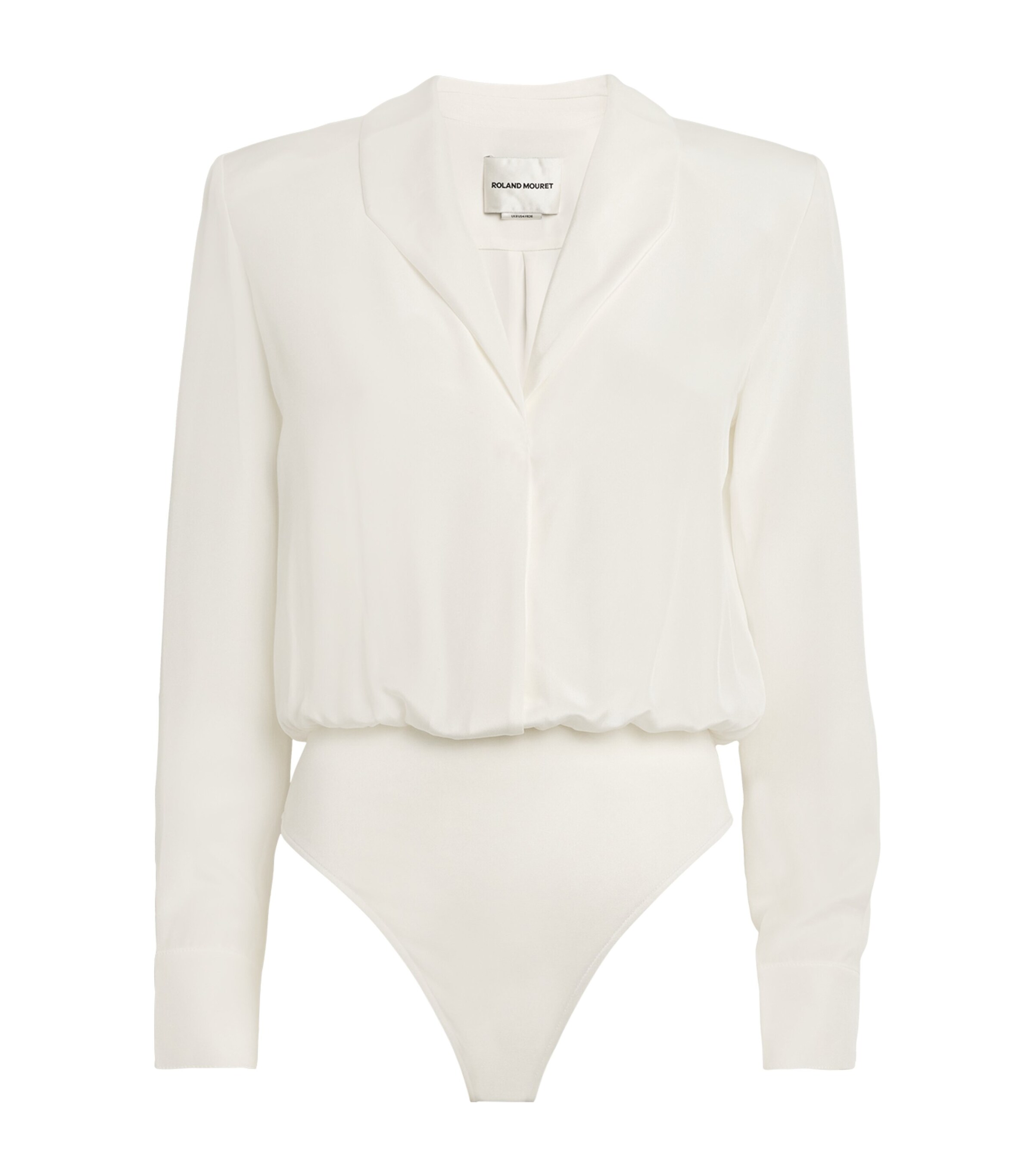 Roland Mouret Long-sleeve Bodysuit In White