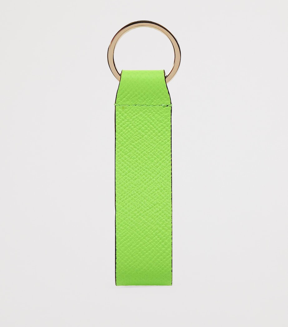 Panama Leather Keyring APPLE GREEN Image 2