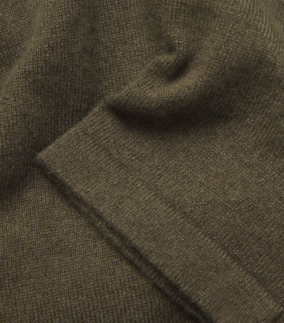 Cashmere Raglan-Sleeve Rollneck Sweater ANTQBRNZ Image 5