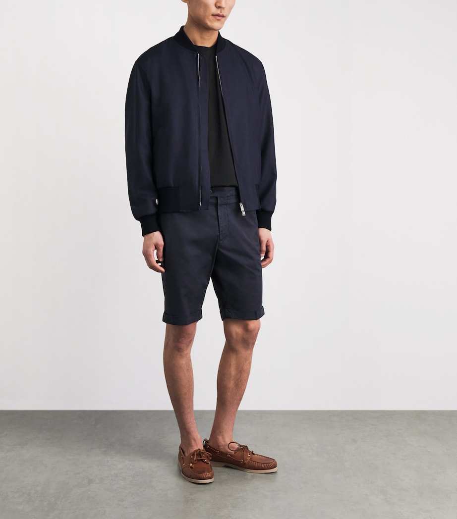 Corneliani Mens Cotton Crew-Neck T-Shirt Black Image 2