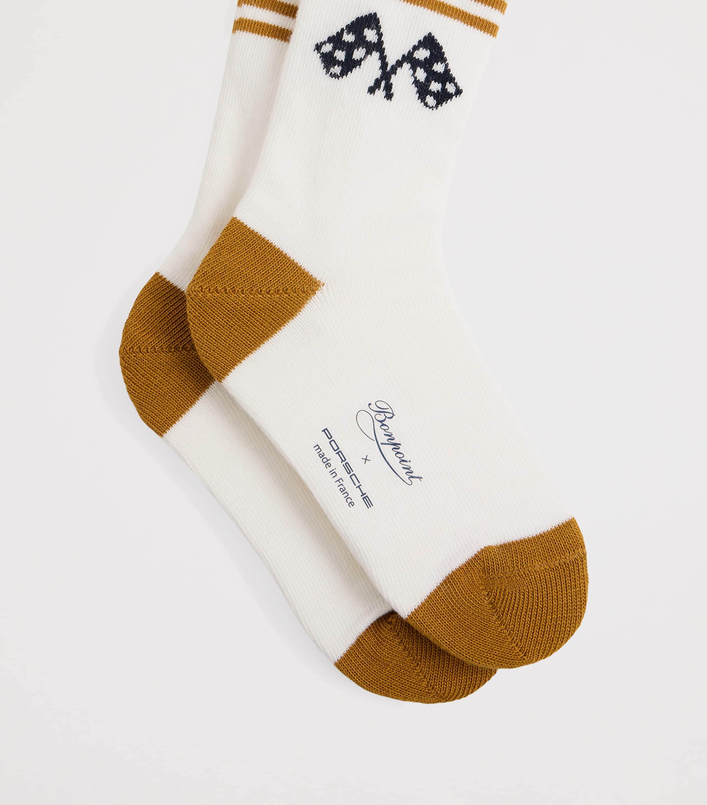 Bonpoint x Porsche Cotton Socks Upb Blanc Lait Image 2