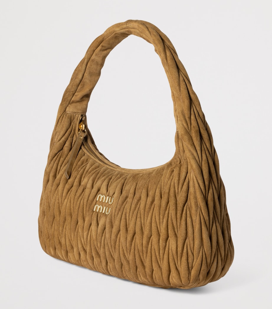 Matelassé Suede Wander Top-Handle Bag F0393 Image 3