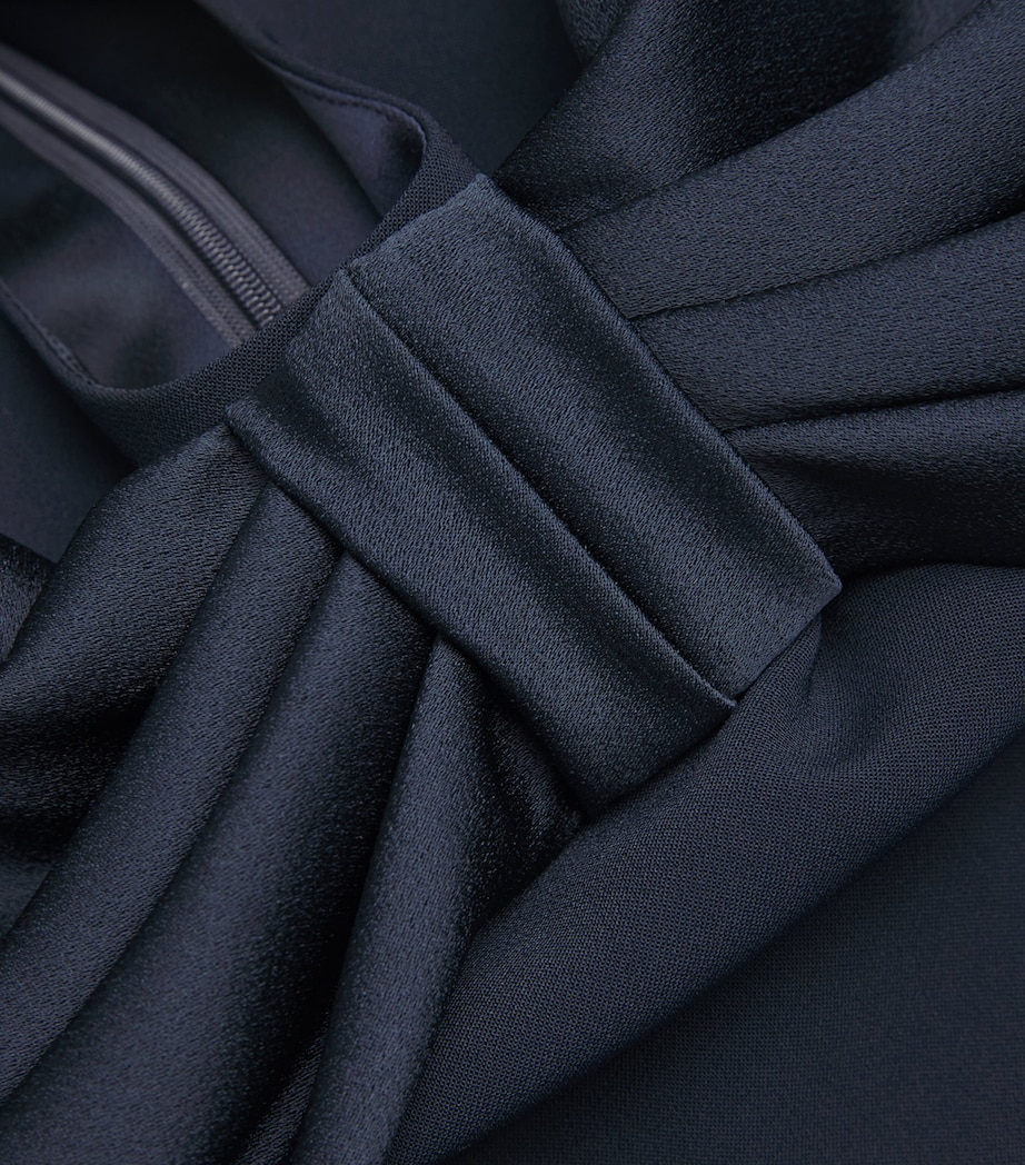 Satin Bow Penny Midi Dress 724 INK Image 5