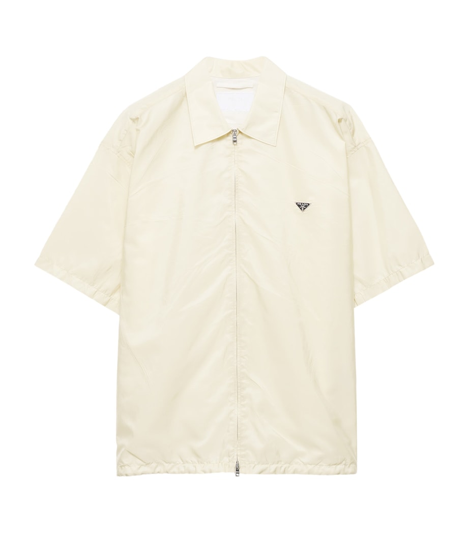 Prada Mens Re-Nylon Short-Sleeve Shirt Neutral Image 1