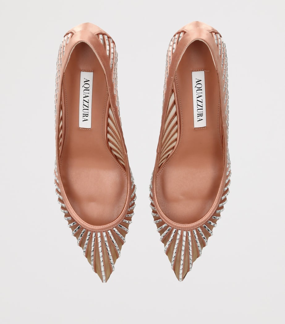 Aquazzura Embellished Passions Pumps 65 Gold Image 4