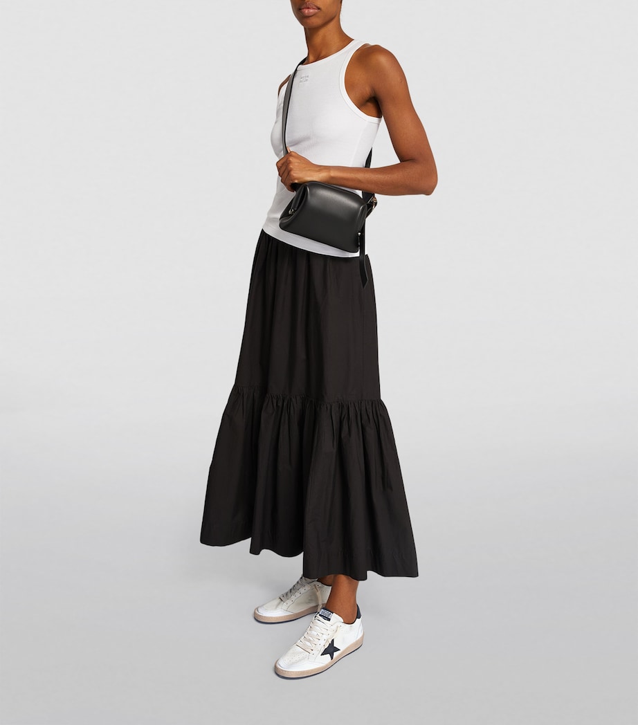 Leather Ball Star Sneakers WHITE/BLK Image 6