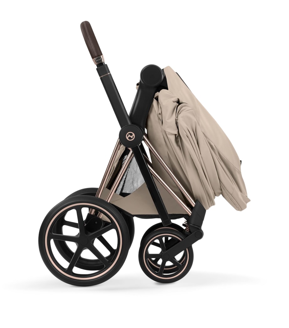 Cybex PRIAM Fold Lux Carrycot Style Collection Cozy Beige Image 3