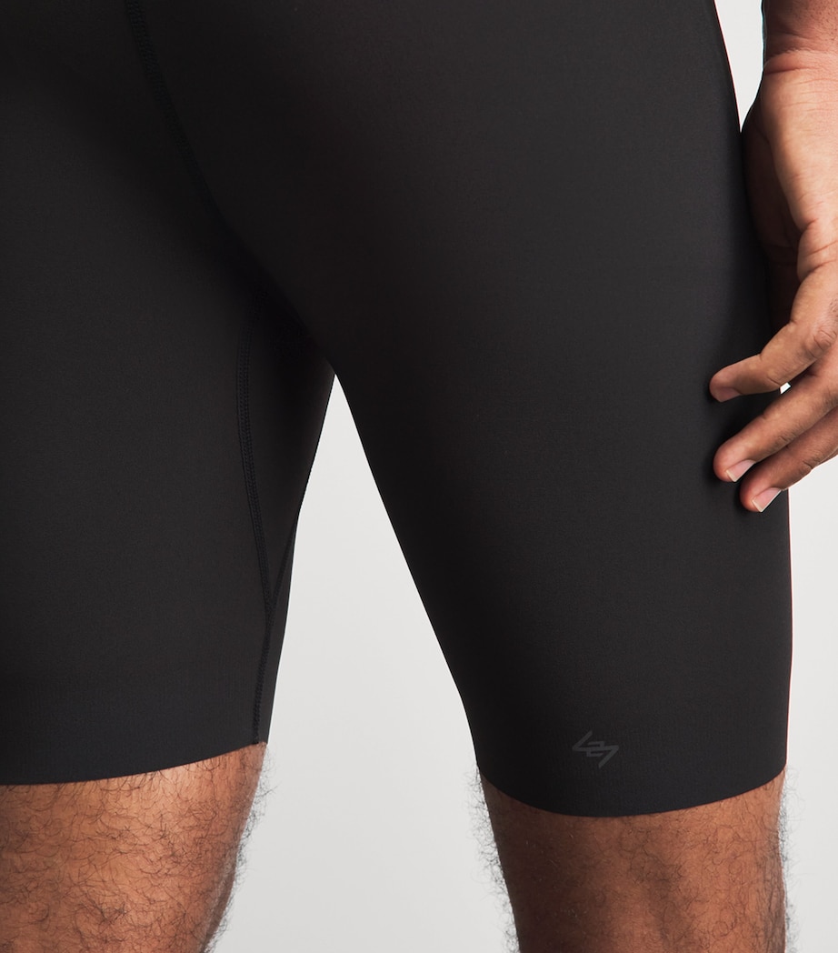 Represent 247 Mens 247 Ghost Half Tight Shorts Jet Black Image 3